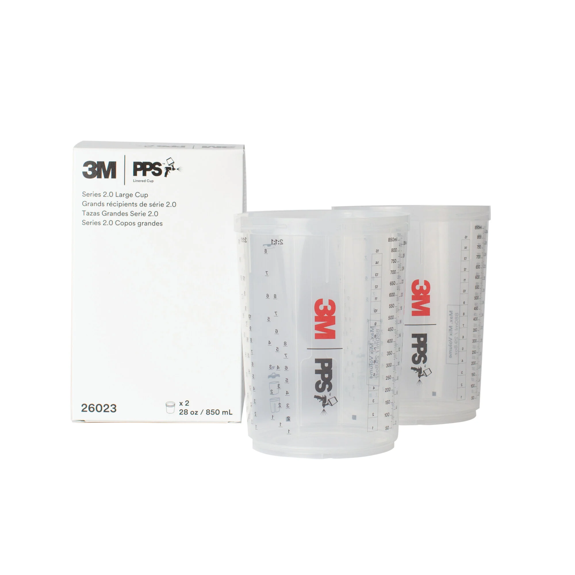 3M PPS Series 2.0 Cup 26023, Large (28 fl oz, 850 mL), 2 Cups/Carton - Image 2