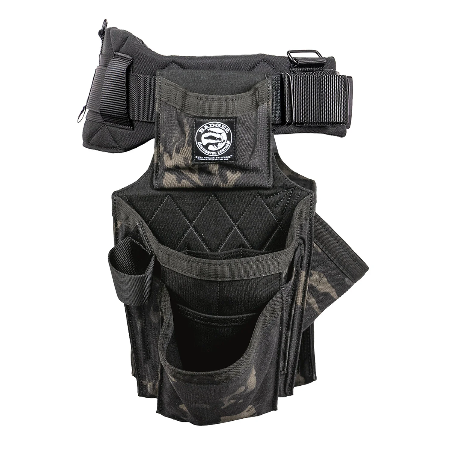 Badger 461061 M Side-by-Side Carpenter Black Camo Belt - Medium - Image 4