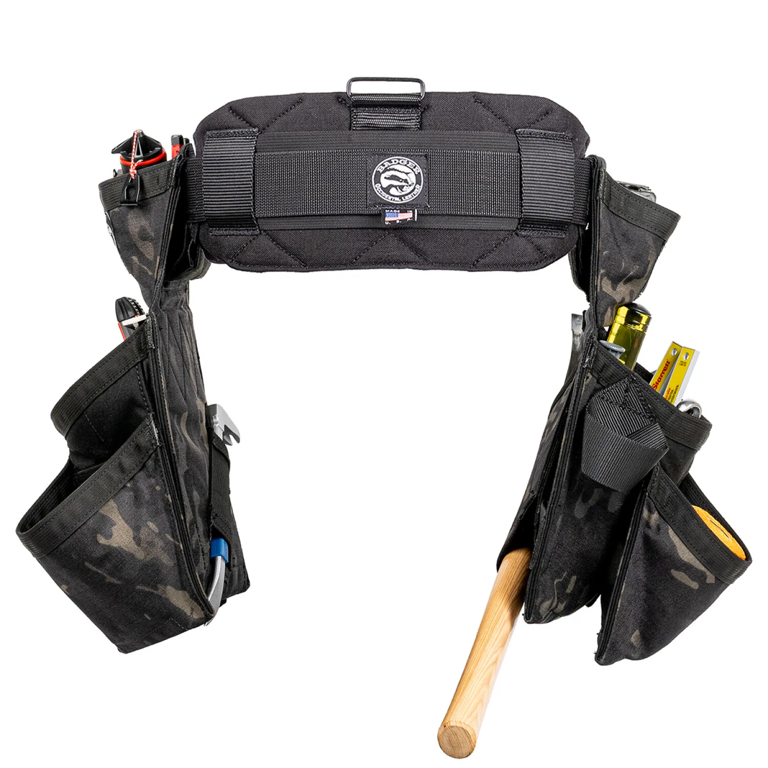 Badger 461061 SM Side-by-Side Carpenter Black Camo Belt - Small - Image 5
