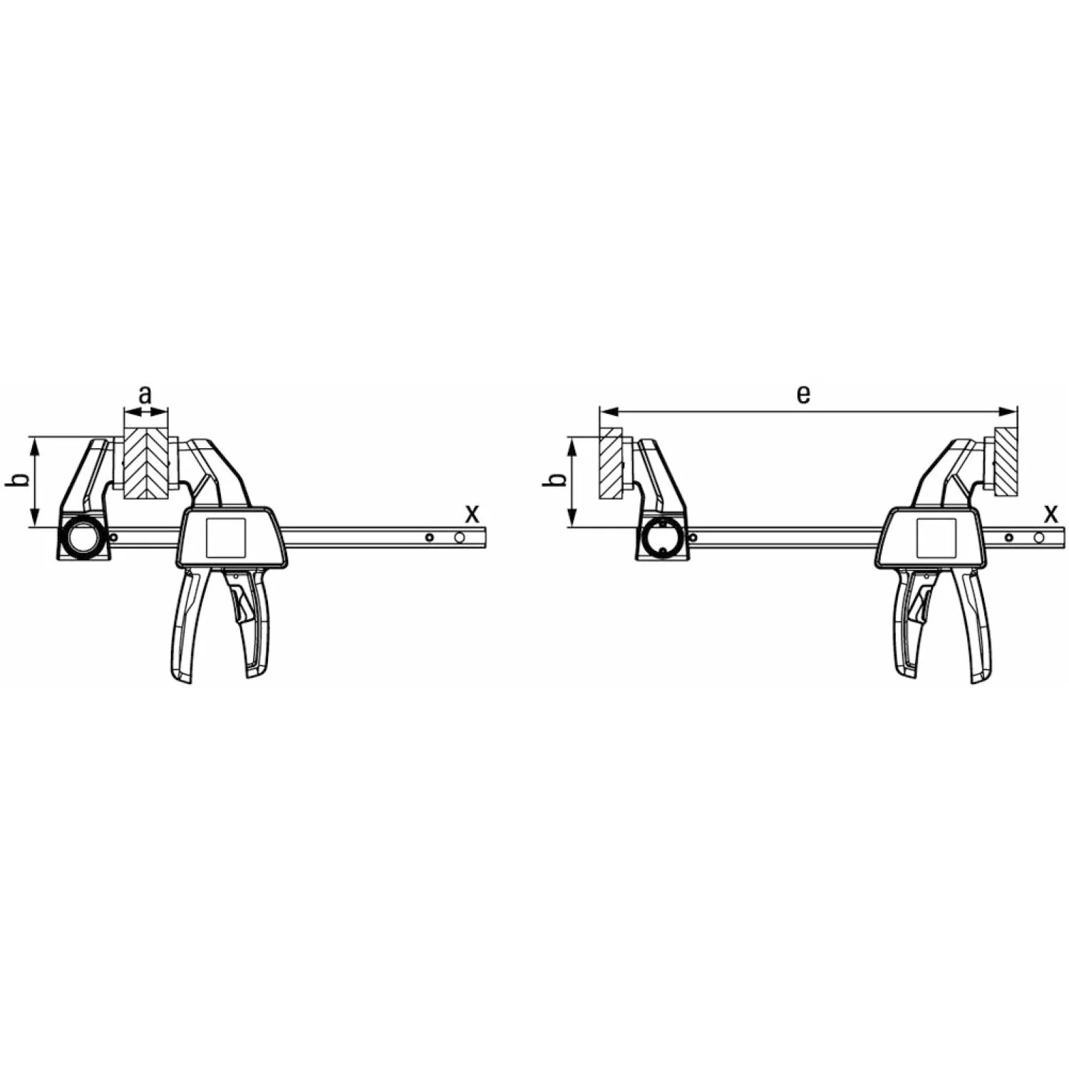Bessey EHKM06 Medium Trigger clamp, 100 lb, 6" x 2-5/16" - Image 21