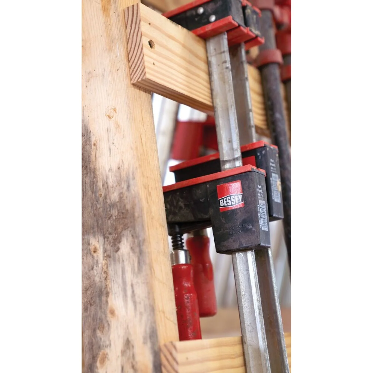 Bessey KRJR-36 Clamp, woodworking, small parallel clamp, REVO JR, 36 In. x 3.25 In, 900 lb - Image 2