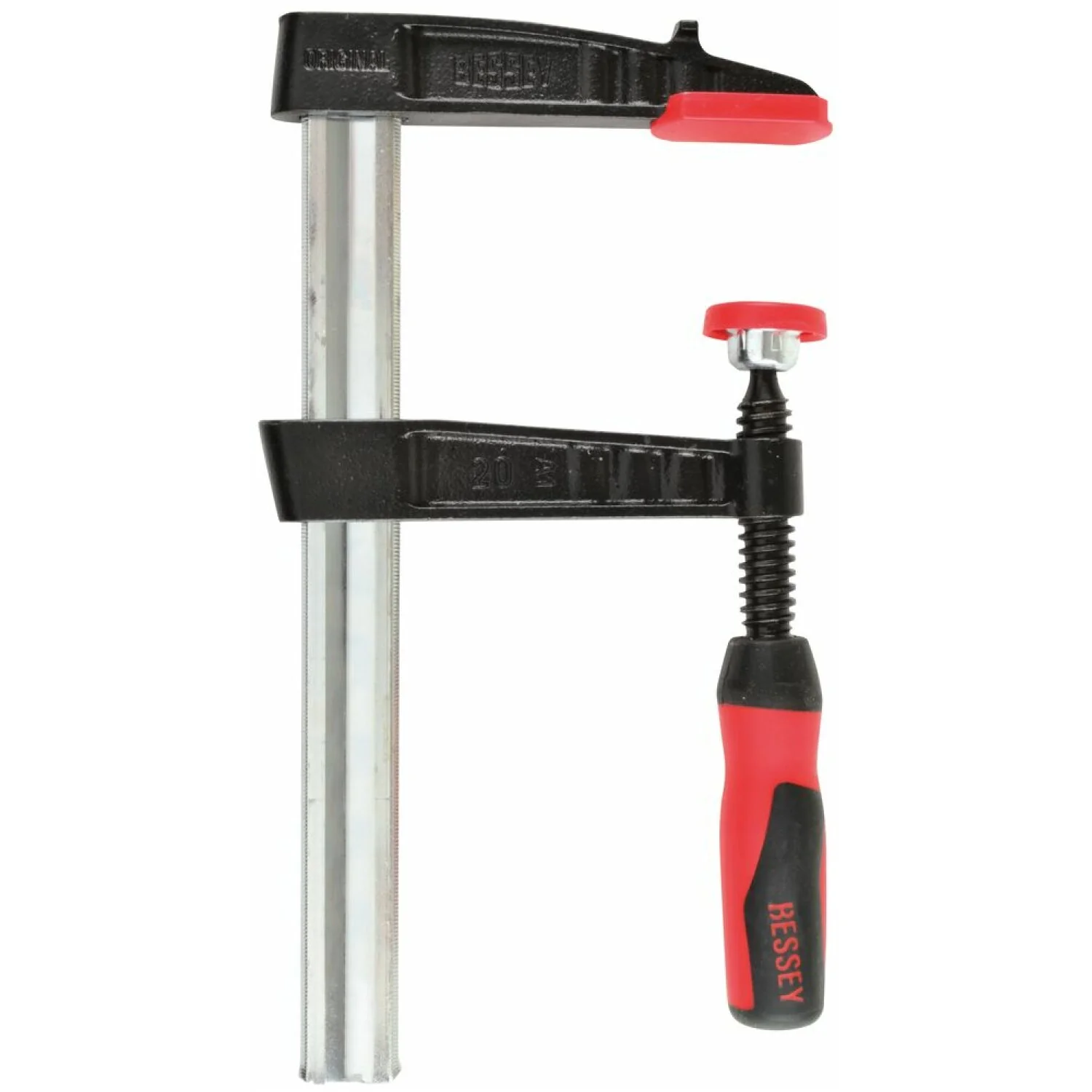 Bessey TGJ2.536+2K Clamp, woodworking, F-style, 2K handle, replaceable pads, 2.5 In. x 36 In., 600 lb - Image 2