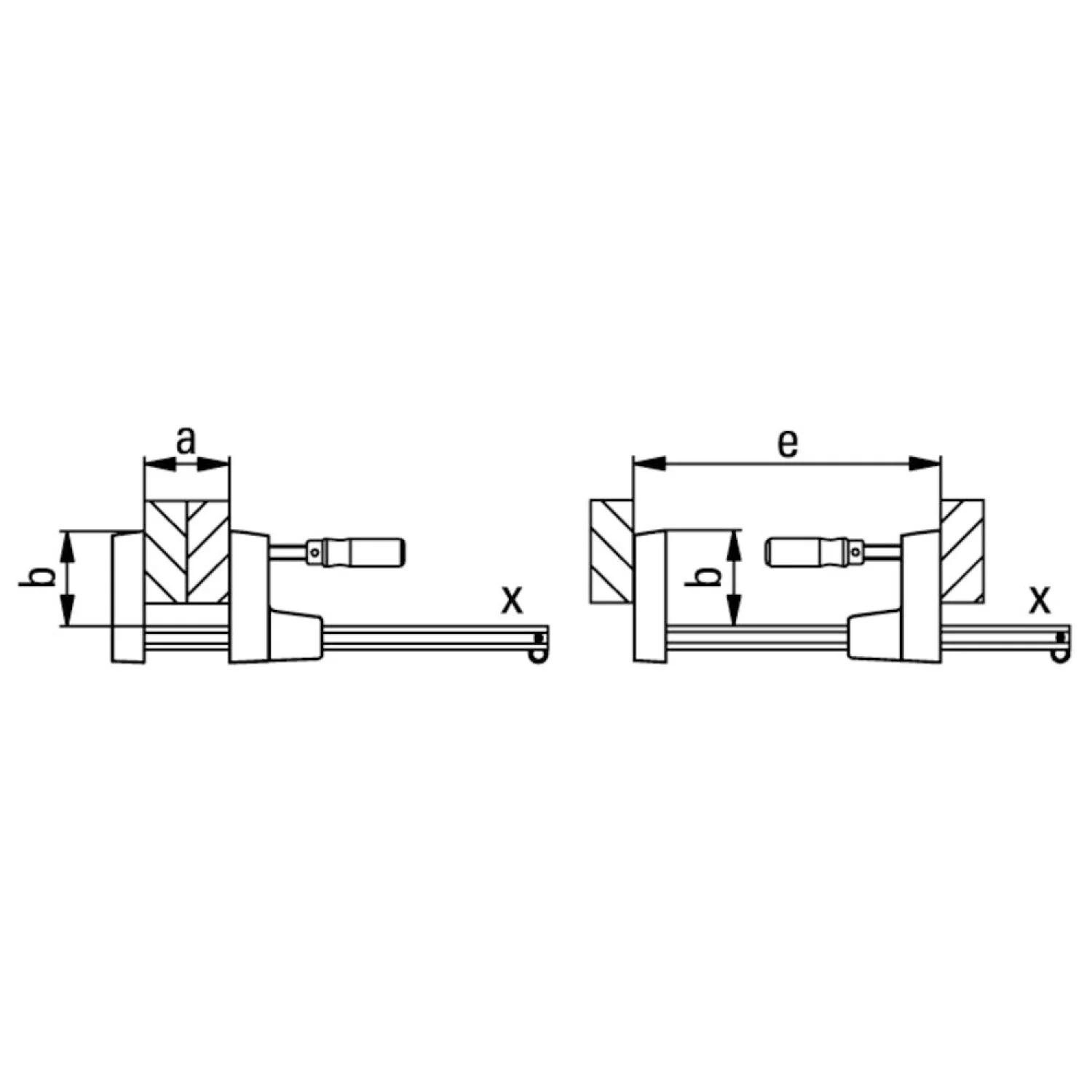 Bessey UK3.012 Clamp, woodworking, small case clamp, UniKlamp, 3.125” x 12 In., 330 lb - Image 3