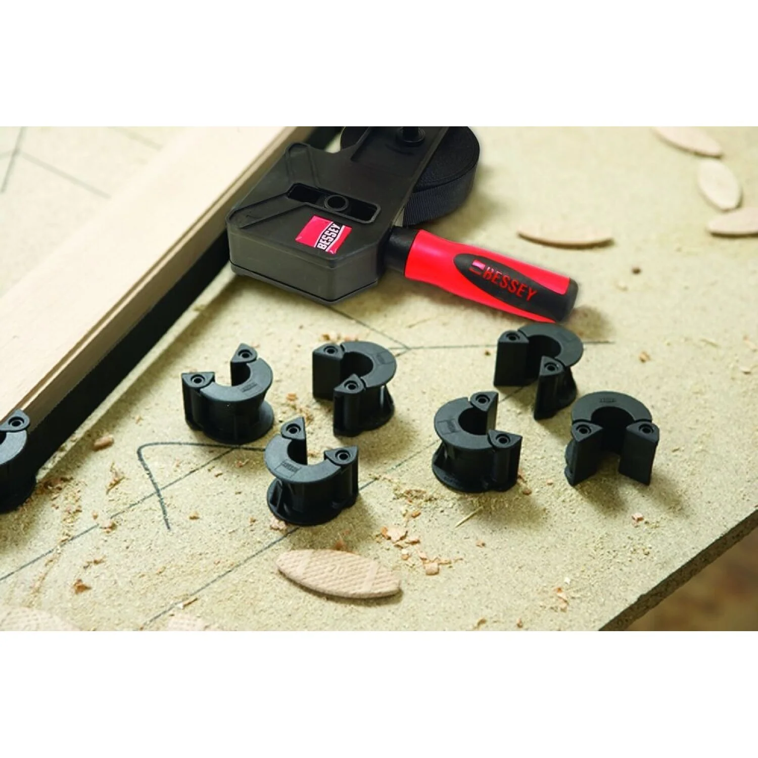 Bessey VAC-6 Clamp accessory, set of 6 pivoting clips for VAS-23+2K - Image 2