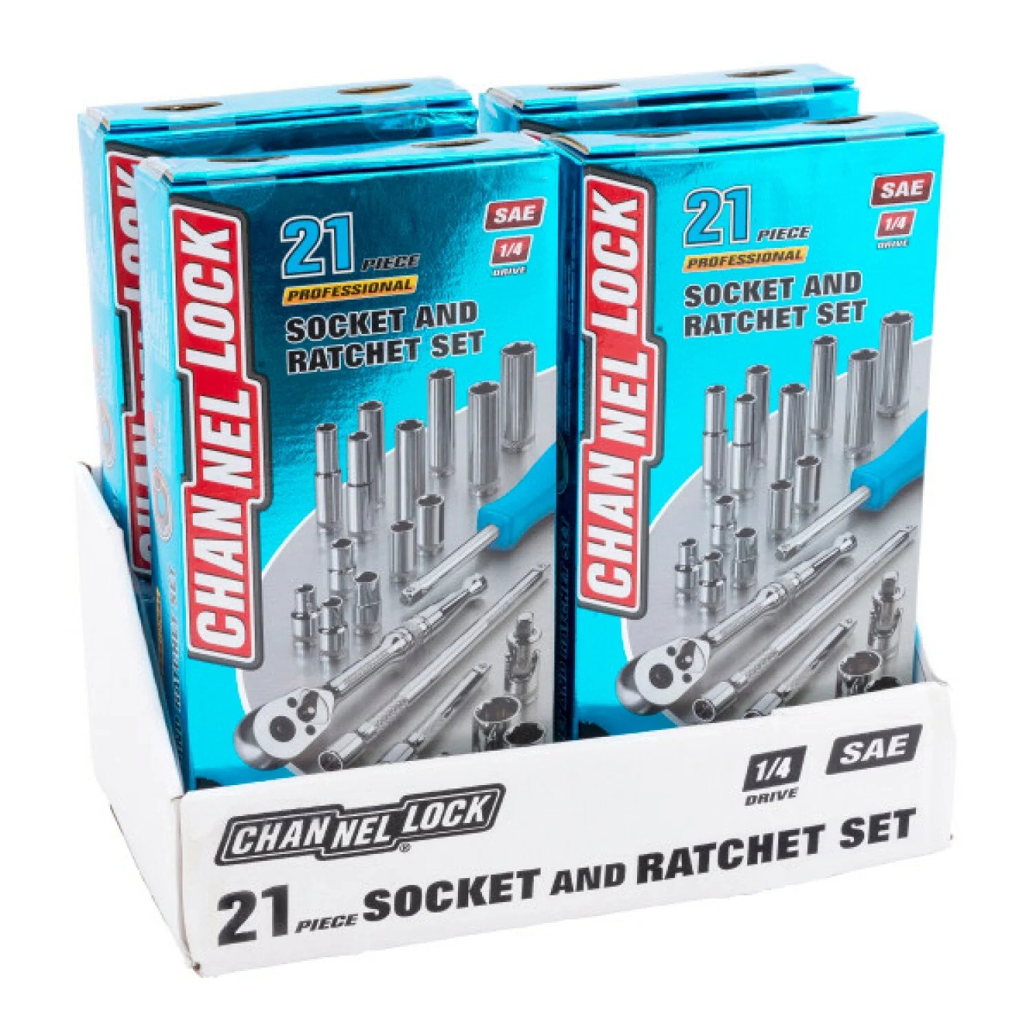 Channellock 34211 21pc 1/4 Inch SAE Drive Socket Set - Image 3