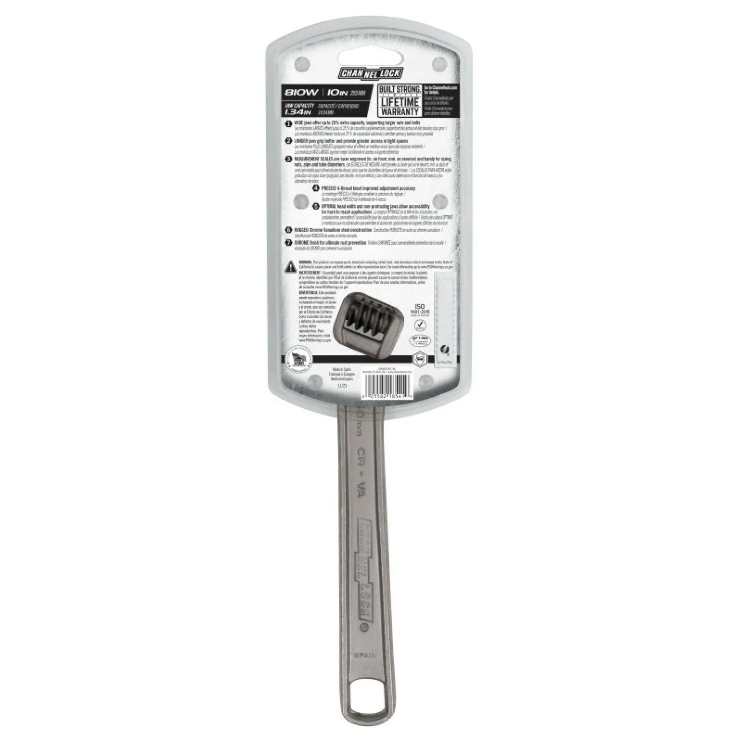 Channellock 810W 10-inch Adjustable Wrench - Image 3