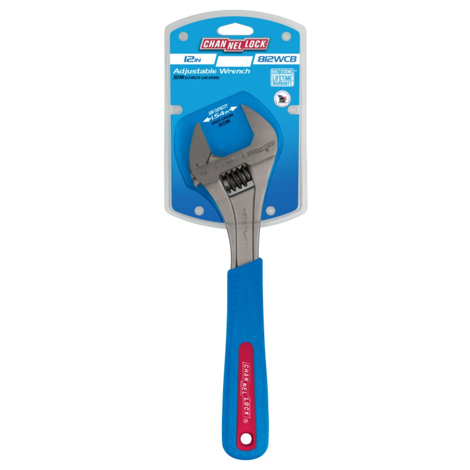 Channellock 812WCB 12-inch Code Blue Adjustable Wrench - Image 3