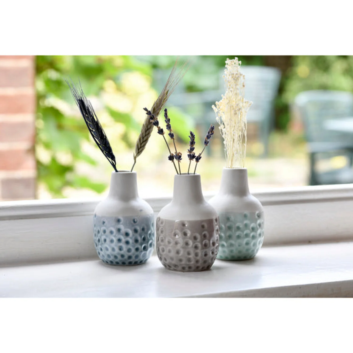 Corona GIG/DOTVASETRIO  Burgon & Ball® Dotty Mini Trio Vases - Image 3