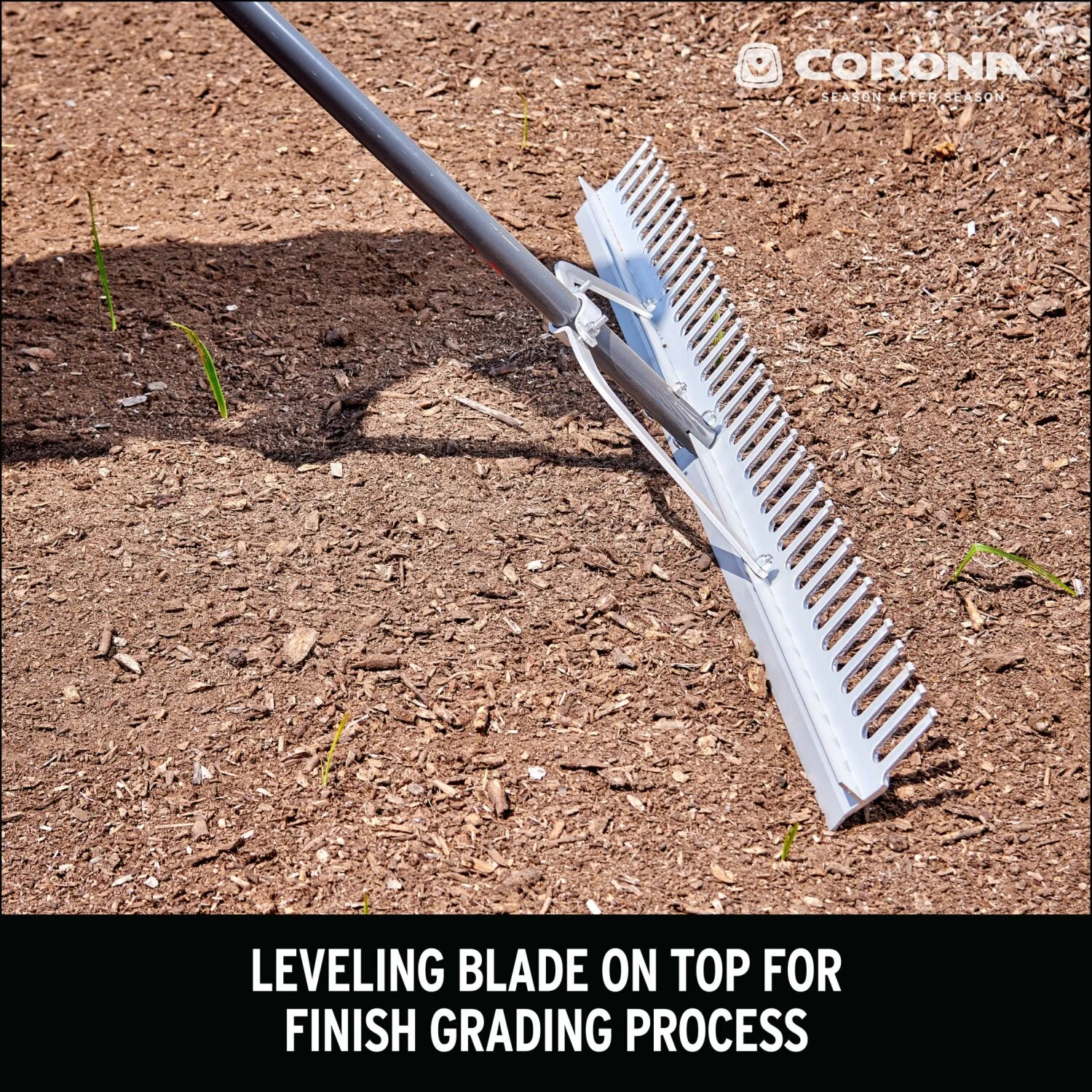Corona RK16630 Full Aluminum Landscape Rake, 36 in. Head, 36 Tines, Poly Grip - Image 13