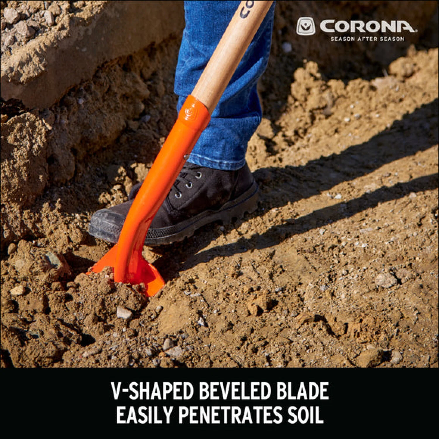 Corona SS16400 Trench Hardwood Shovel, 12 Gauge, 4 in. - Image 9