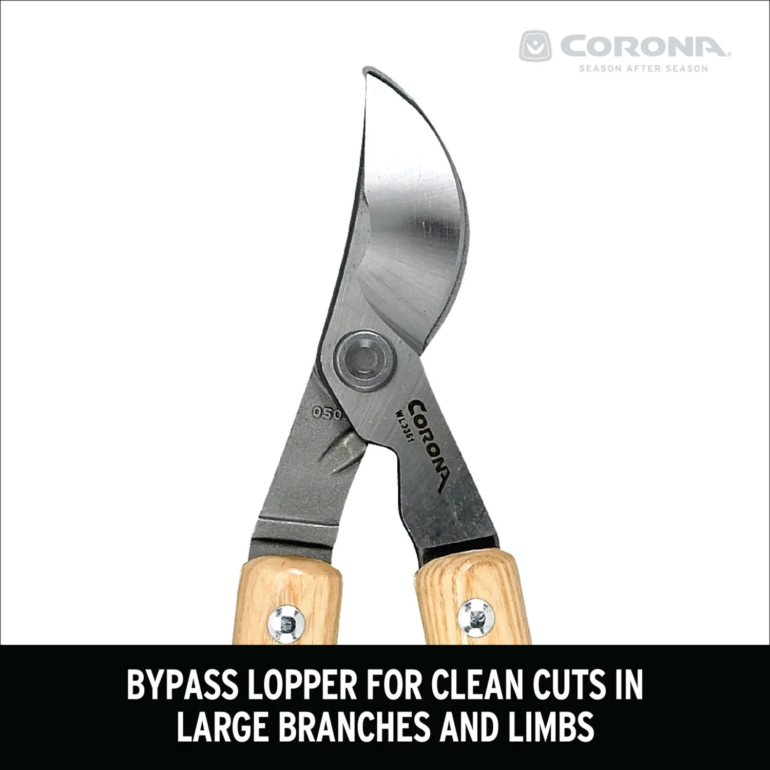 Corona WL 3351 Wooden Handle Bypass Lopper, 26 in. 1-1/2 in. Cut Capacity - Image 12