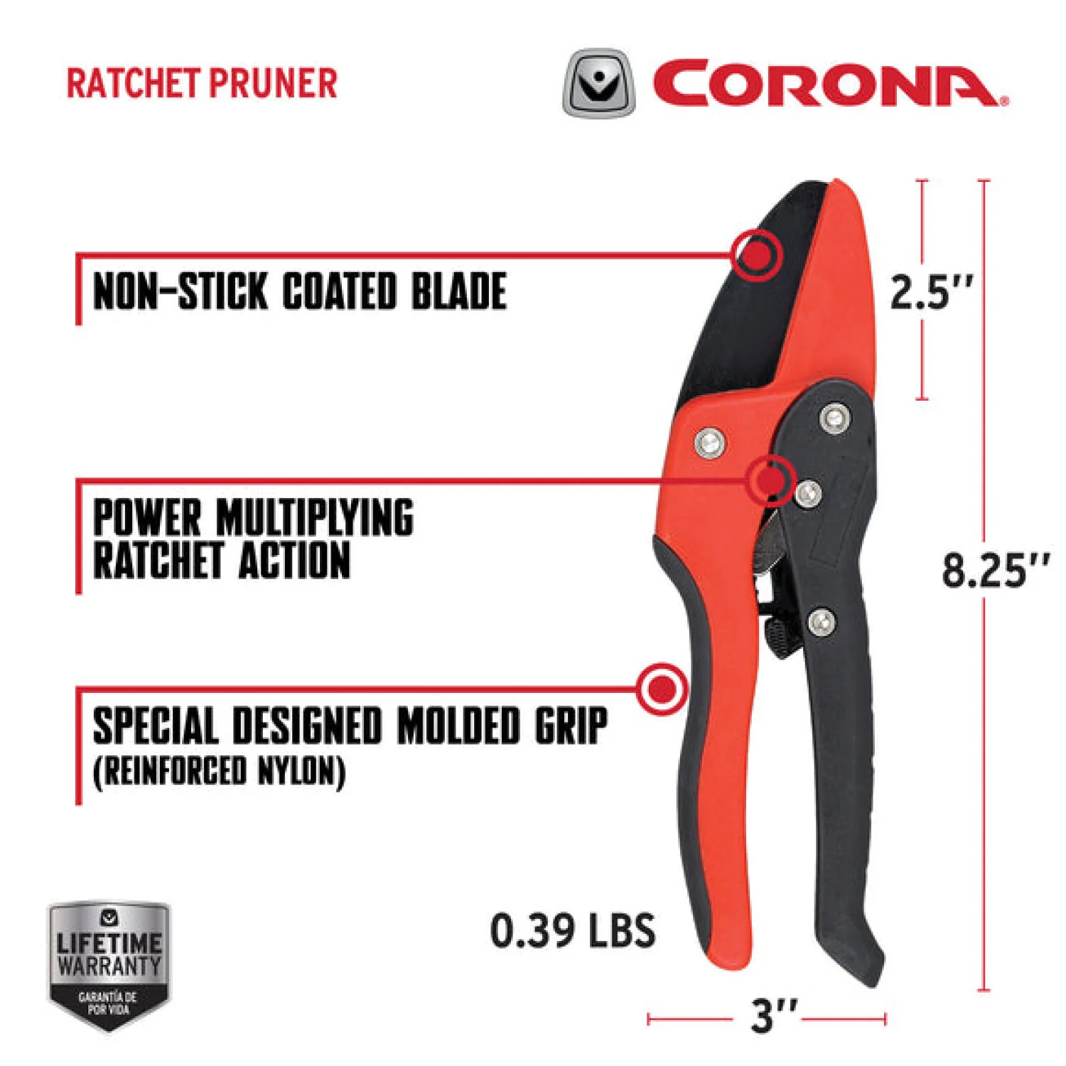 Corona-RP 3230 · Ratchet Pruner - 3/4 Inch - Image 2
