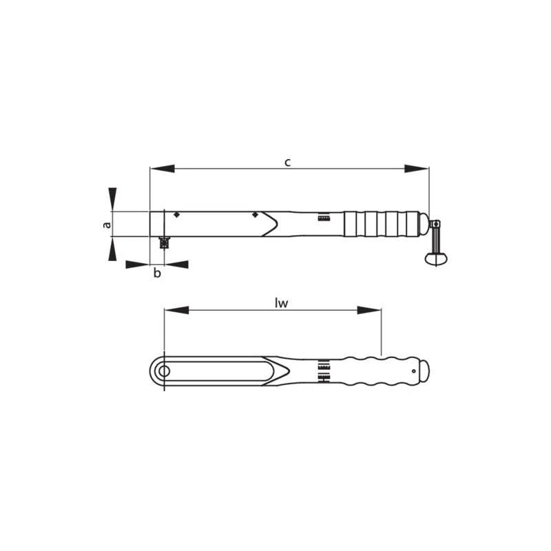 Gedore 2926989 Torque Wrench DREMOMETER BR 1/2" 25-120 Nm, With ALU Extension Tube - Image 6