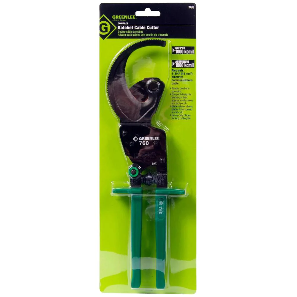 Greenlee 760 Compact Ratchet Cable Cutter - Image 2