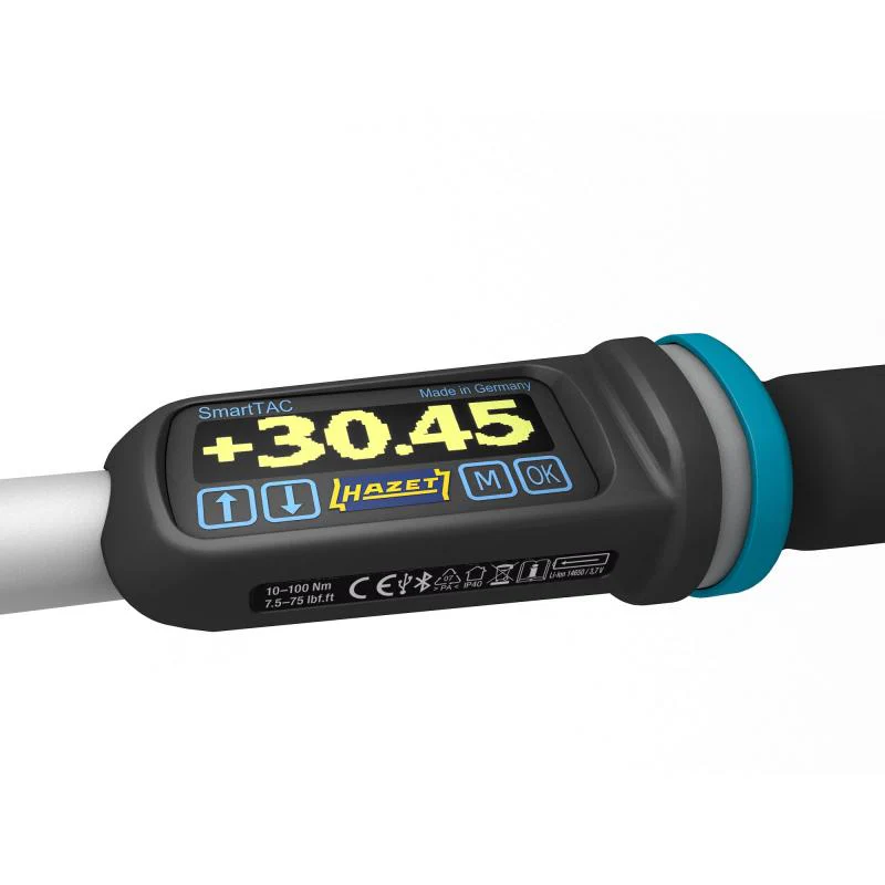 Hazet 7281-2STACCAL Electronic Torque Wrench with Built-In Angle Gauge, 2.5-25 Nm, 9x12mm Insert Square, 6.3mm (1/4") Square - Image 5