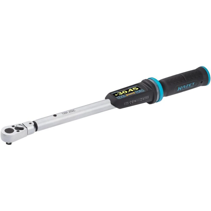 Hazet 7291-2STAC Electronic Torque Wrench with Built-In Angle Gauge, 10-100 Nm, 9x12mm Insert Square, 10mm (3/8") Square - Image 2