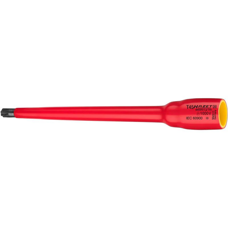 Hazet 8802KV-LG-T20 Insulated Screwdriver Socket, 10mm (3/8") Square Drive, TORX® T20