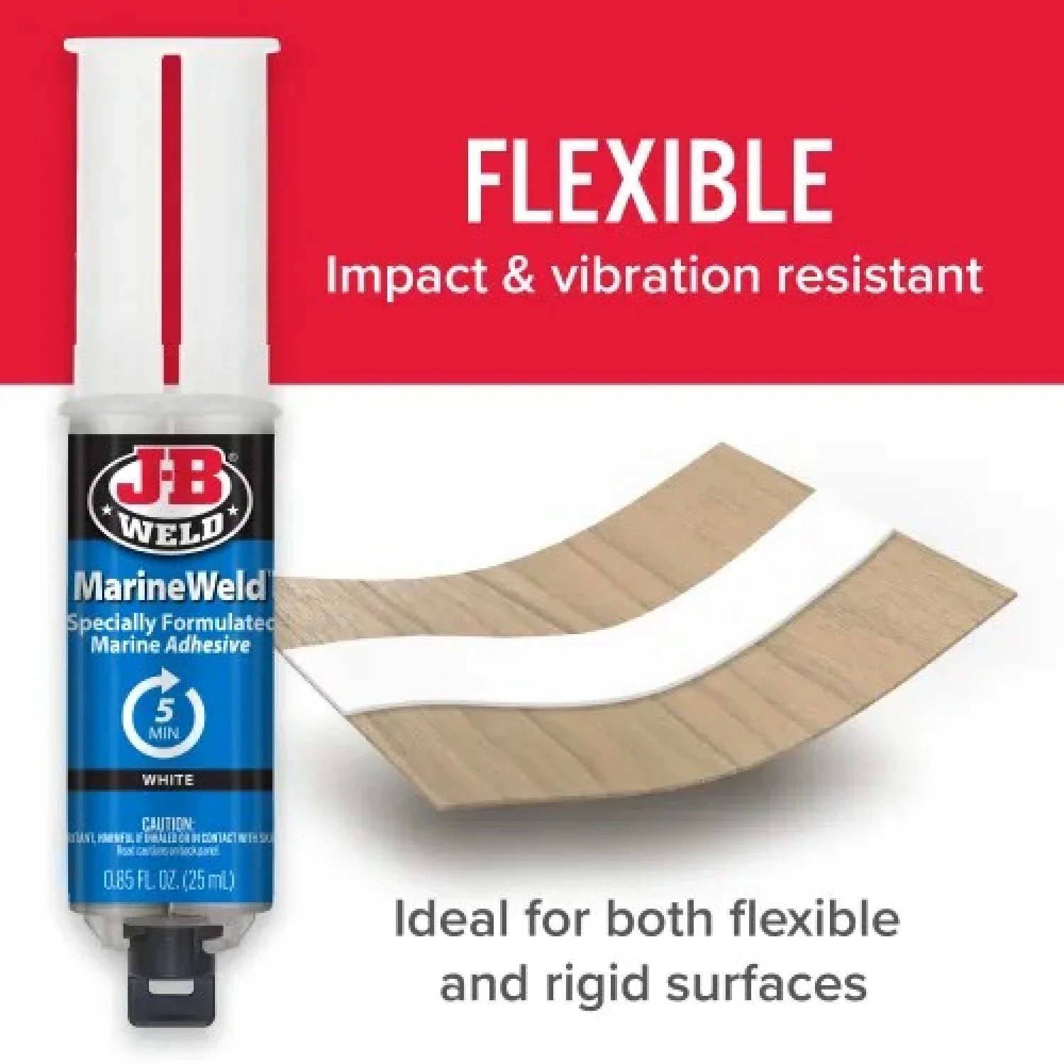 J-B Weld 50172 MarineWeld Epoxy Syringe, 25 mL - Image 5