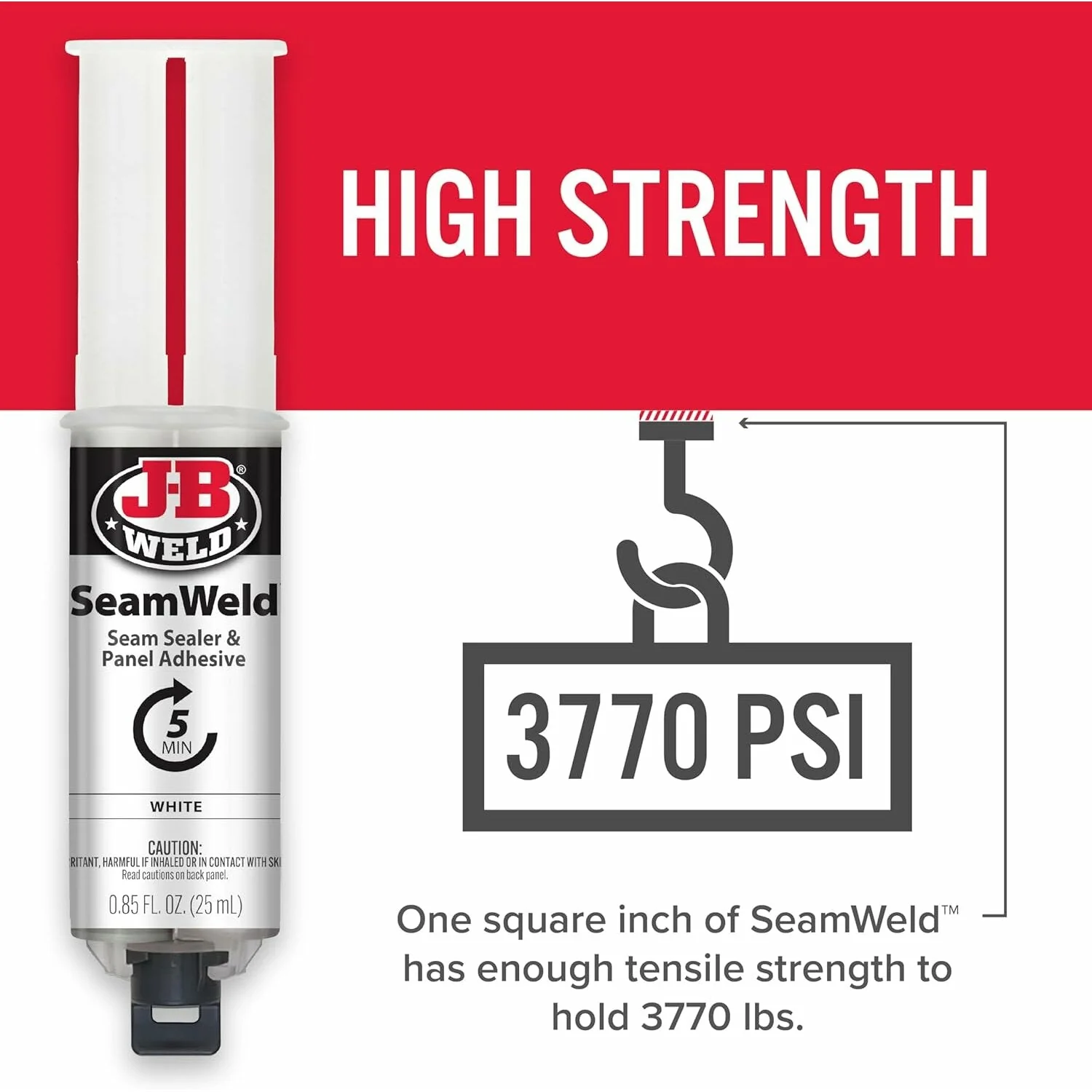 J-B Weld 50178 SeamWeld Epoxy Syringe, 25 mL - Image 6