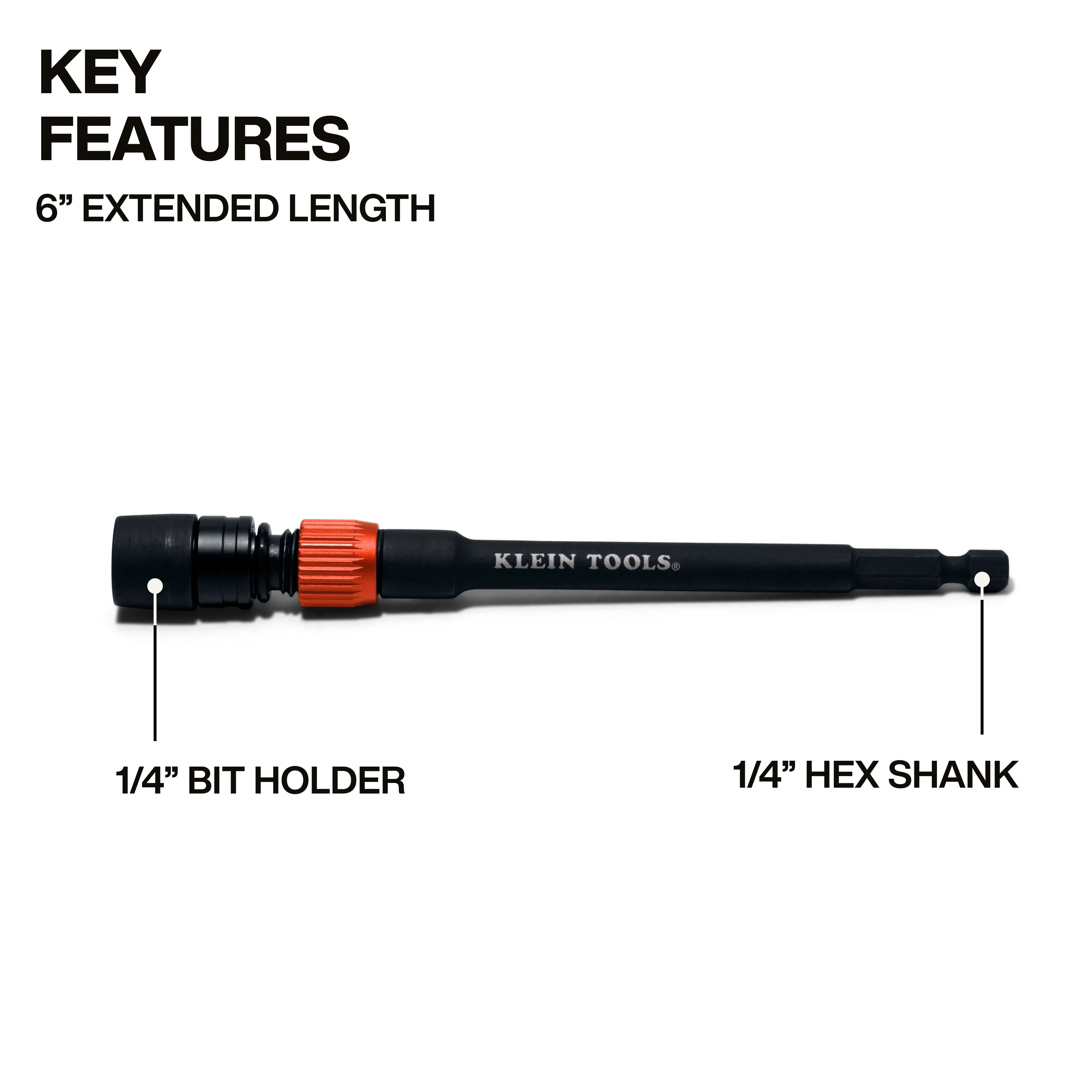 Klein Tools 31088 6" Dual-Lock Impact Extension - Image 2