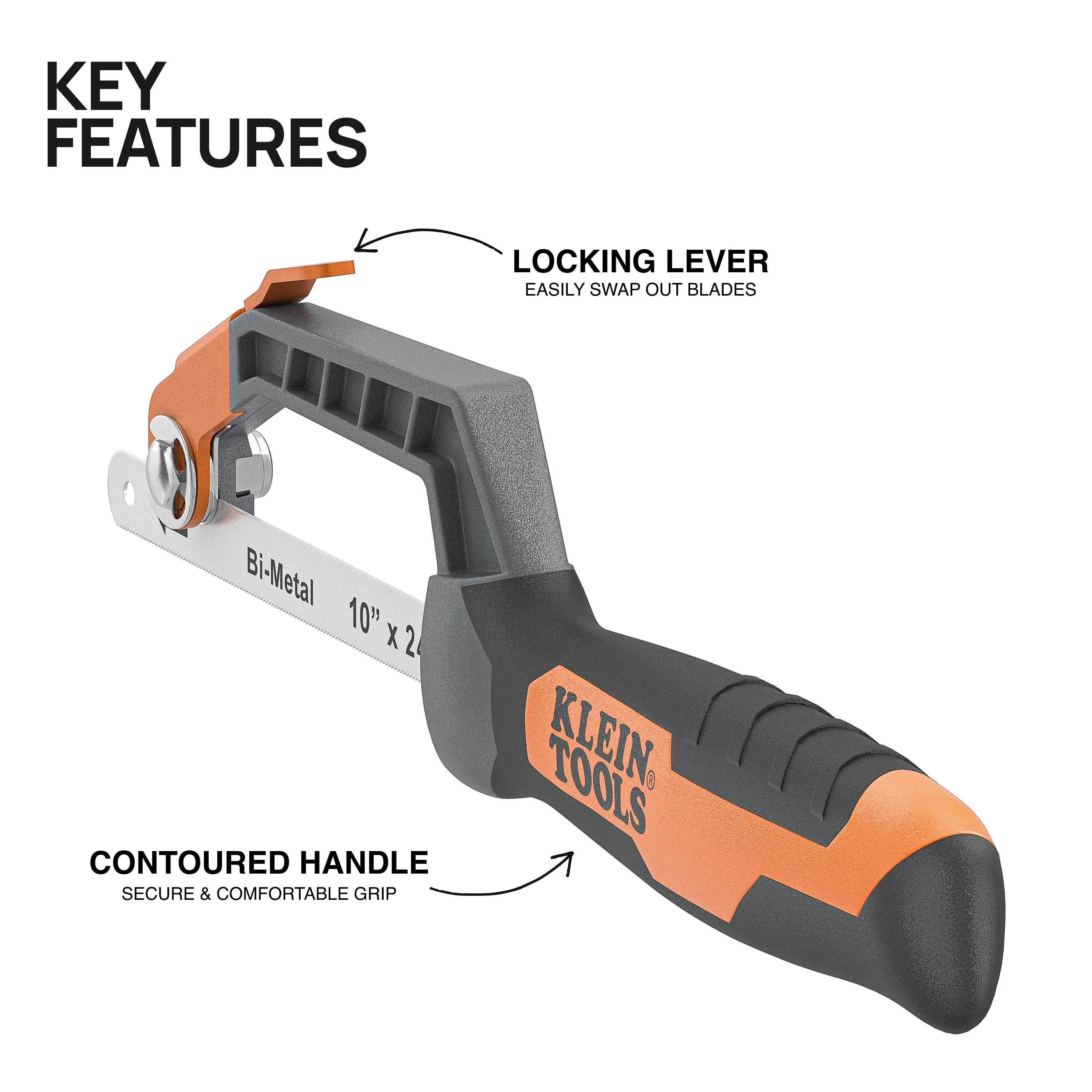 Klein Tools 31432 Compact Medium-Cut Hacksaw - Image 2