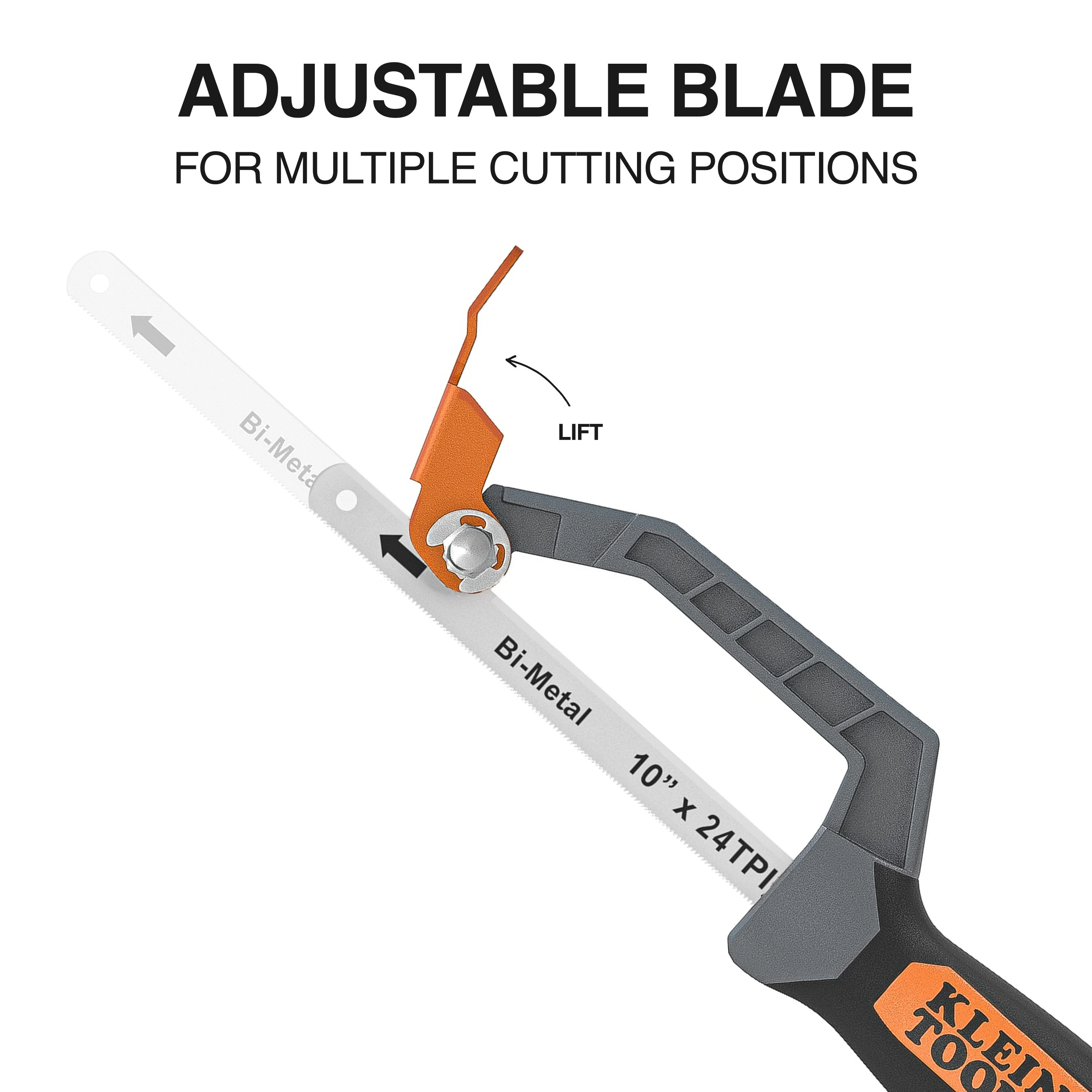 Klein Tools 31432 Compact Medium-Cut Hacksaw - Image 3