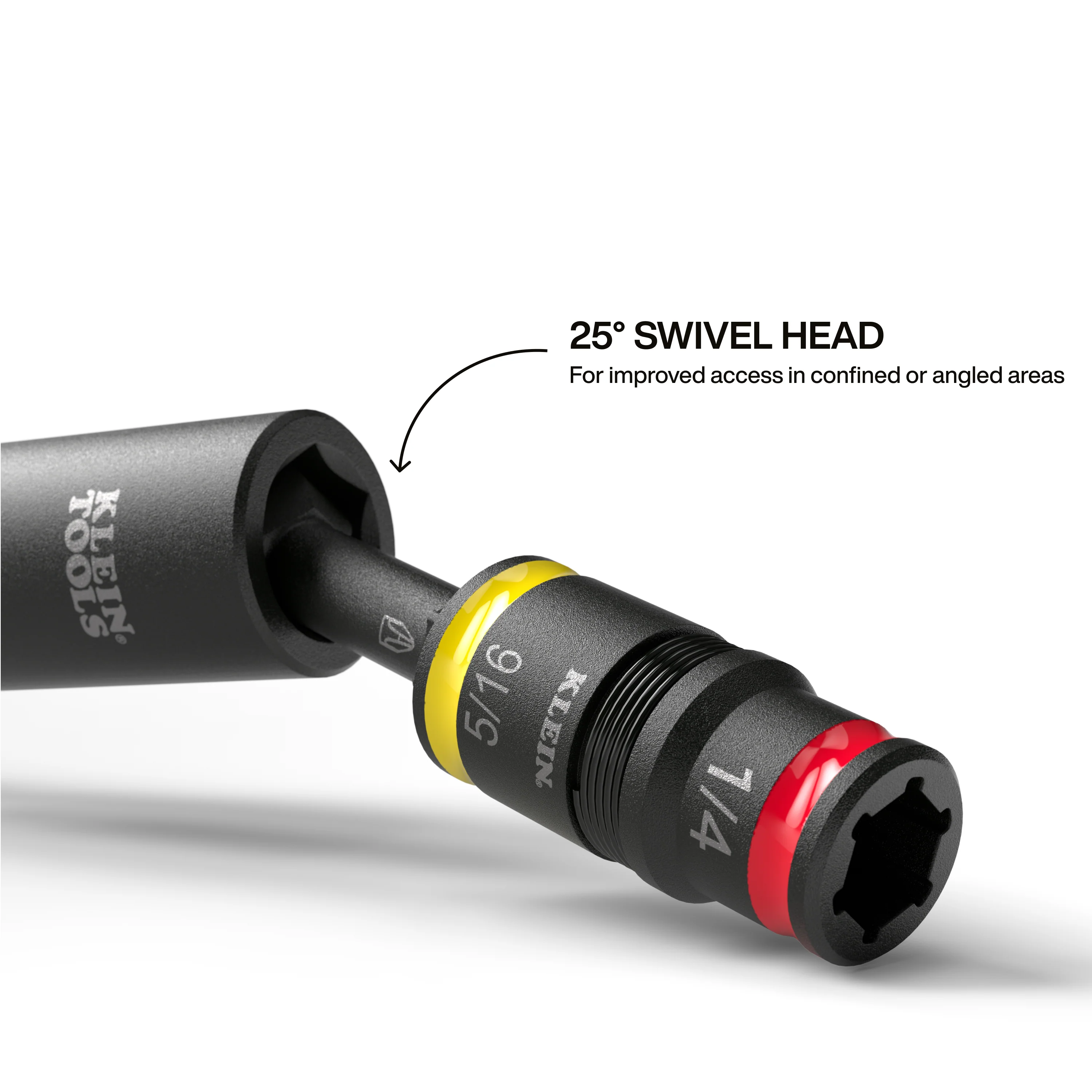 Klein Tools 32982 Impact Flip Socket With Swivel Adapter, 3 Pc. - Image 3