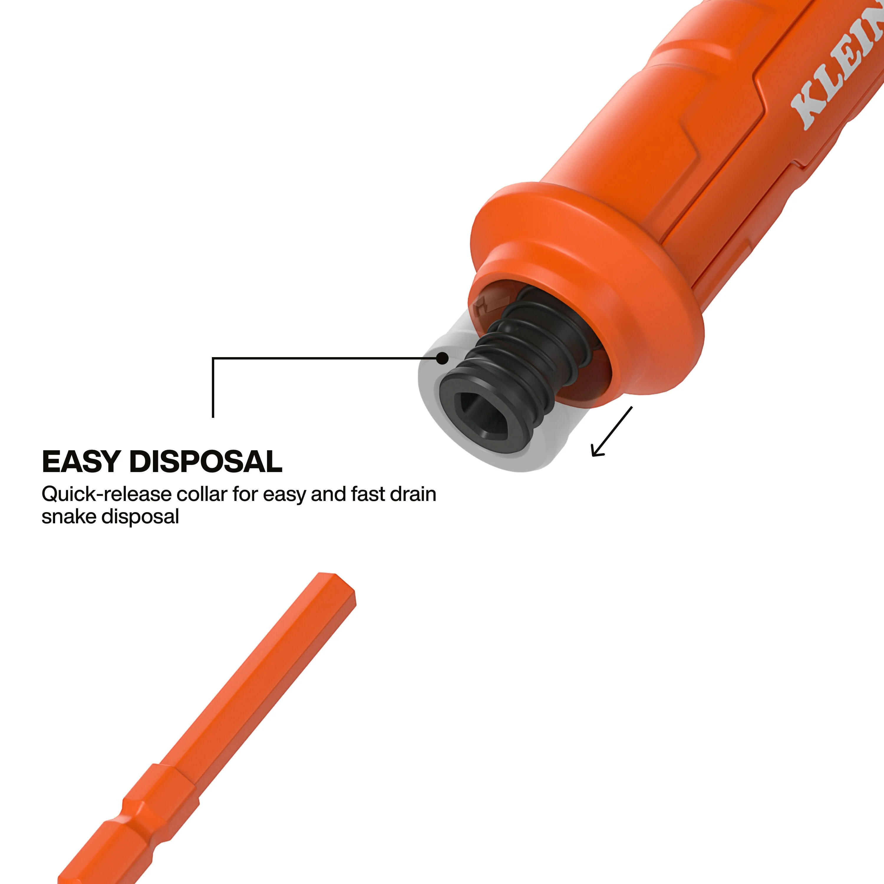 Klein Tools 53020 18-Inch Drain Snake Auger, 3-Pack - Image 4