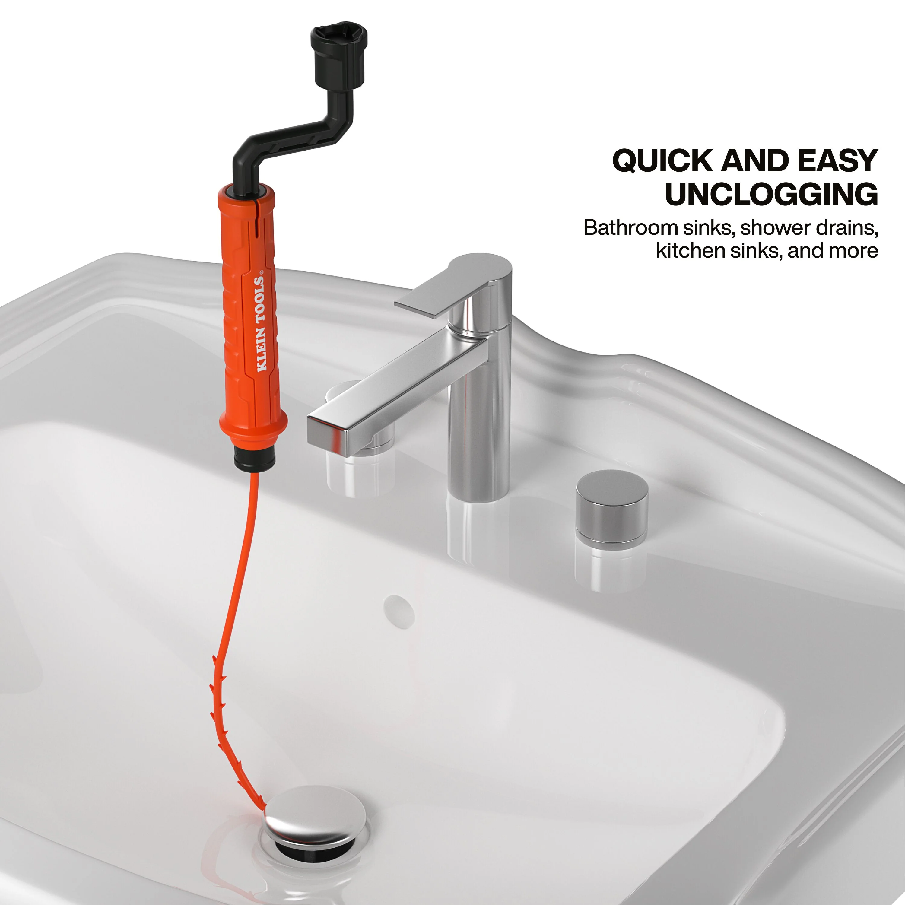 Klein Tools 53020 18-Inch Drain Snake Auger, 3-Pack - Image 6