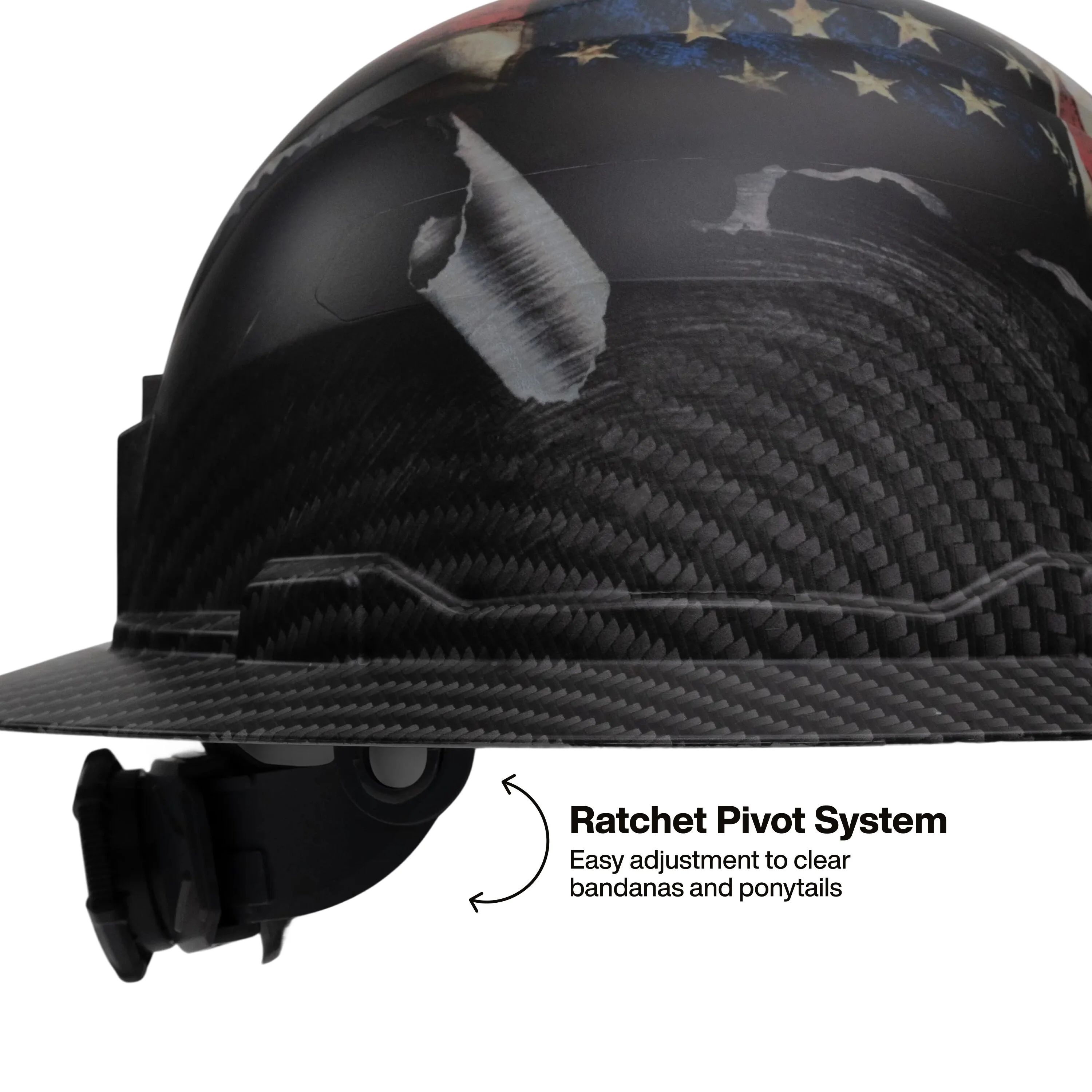 Klein Tools 60346FS Hard Hat, Freedom Series KARBN Pattern, Non-Vented Full Brim, Class E - Image 6