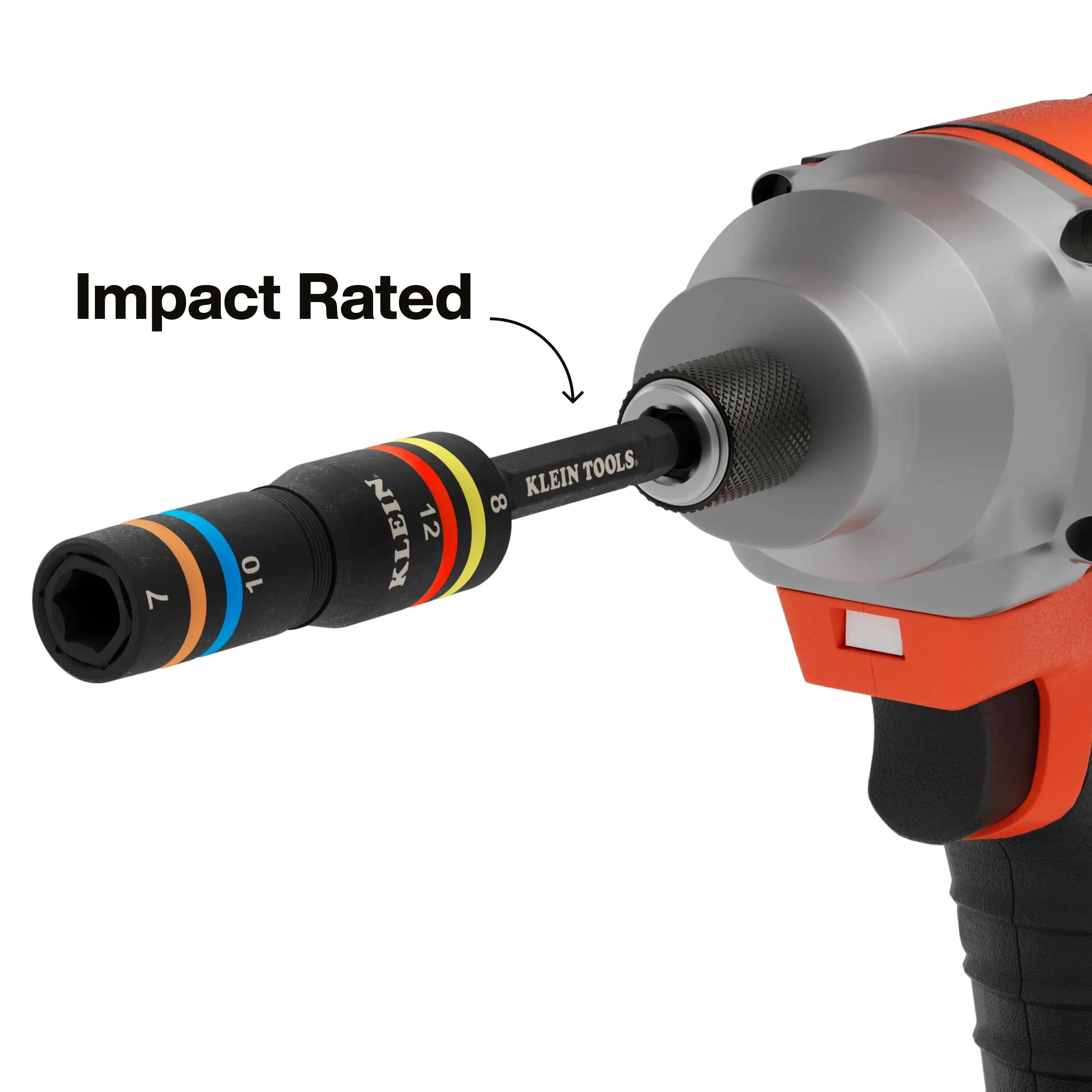 Klein Tools 651MQS Quad-4 Heavy-Duty Impact Flip Socket, Metric, 3-1/2-Inch Shaft, 2-Piece - Image 5