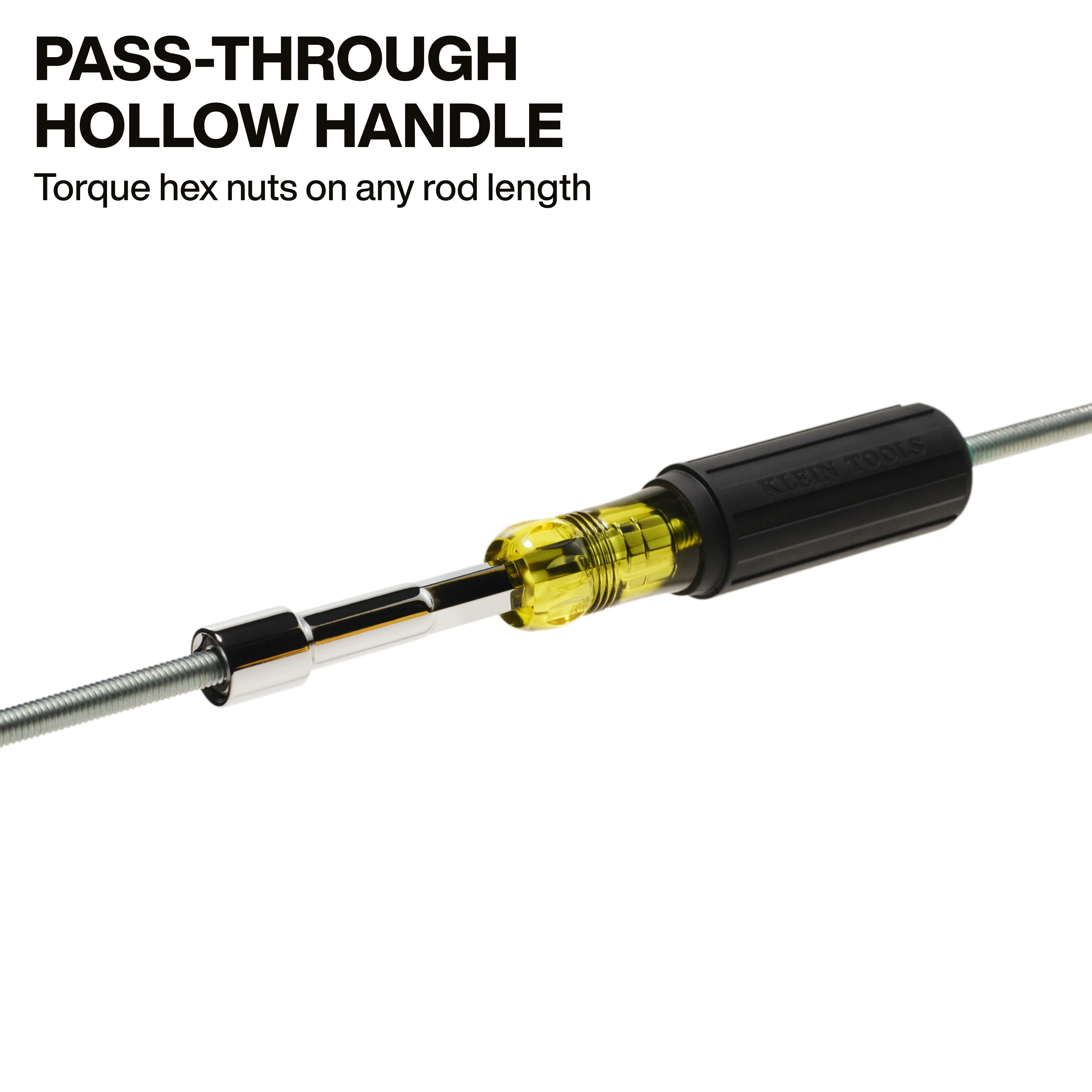Klein Tools 65413M Metric Color-Coded Nut Driver, Heavy-Duty Hollow-Shaft, 13 mm - Image 3