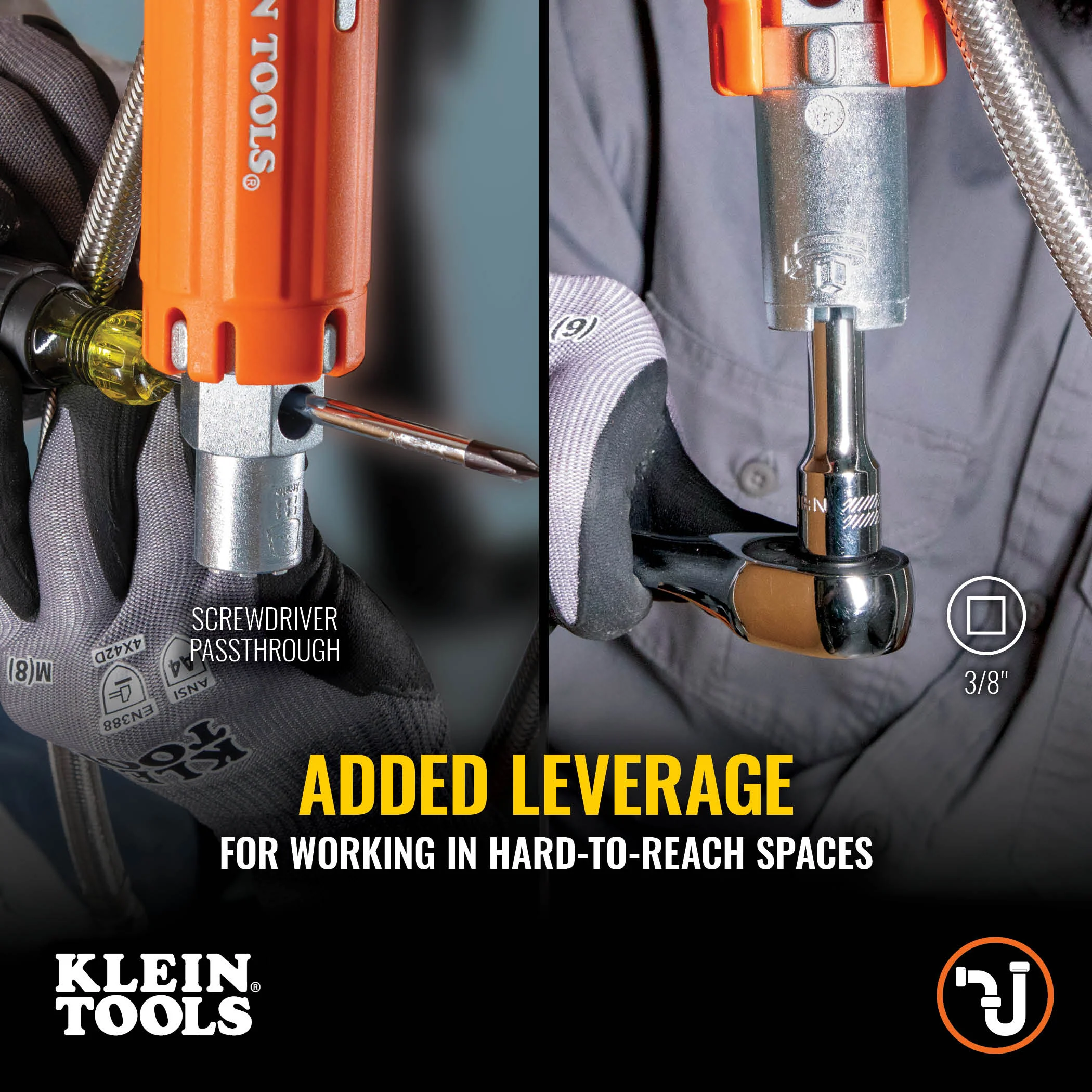 Klein Tools 68098 12-in-1 Faucet Wrench Multi Tool - Image 9