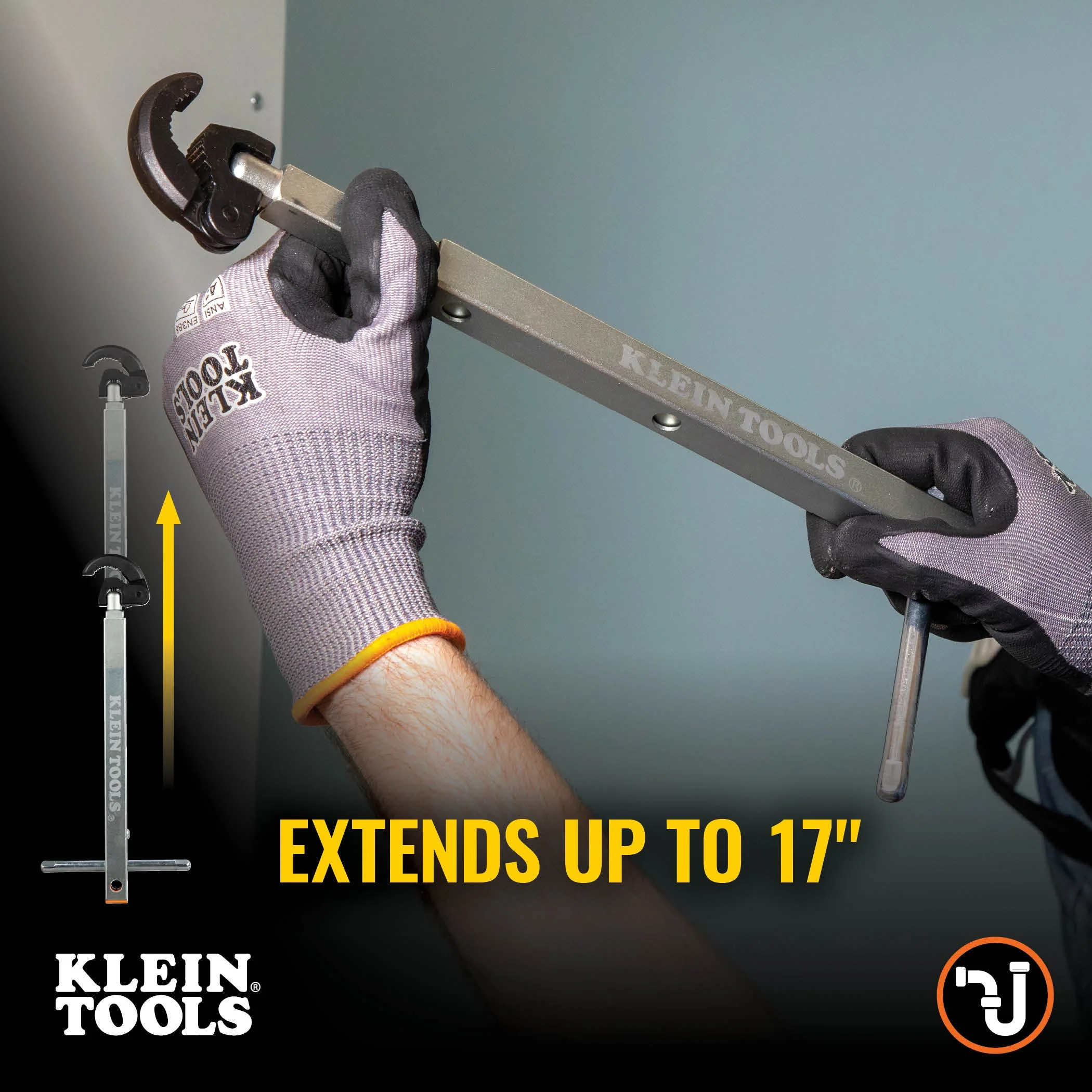 Klein Tools 68232 Adjustable Telescoping Basin Wrench, 1 1/4" - Image 7