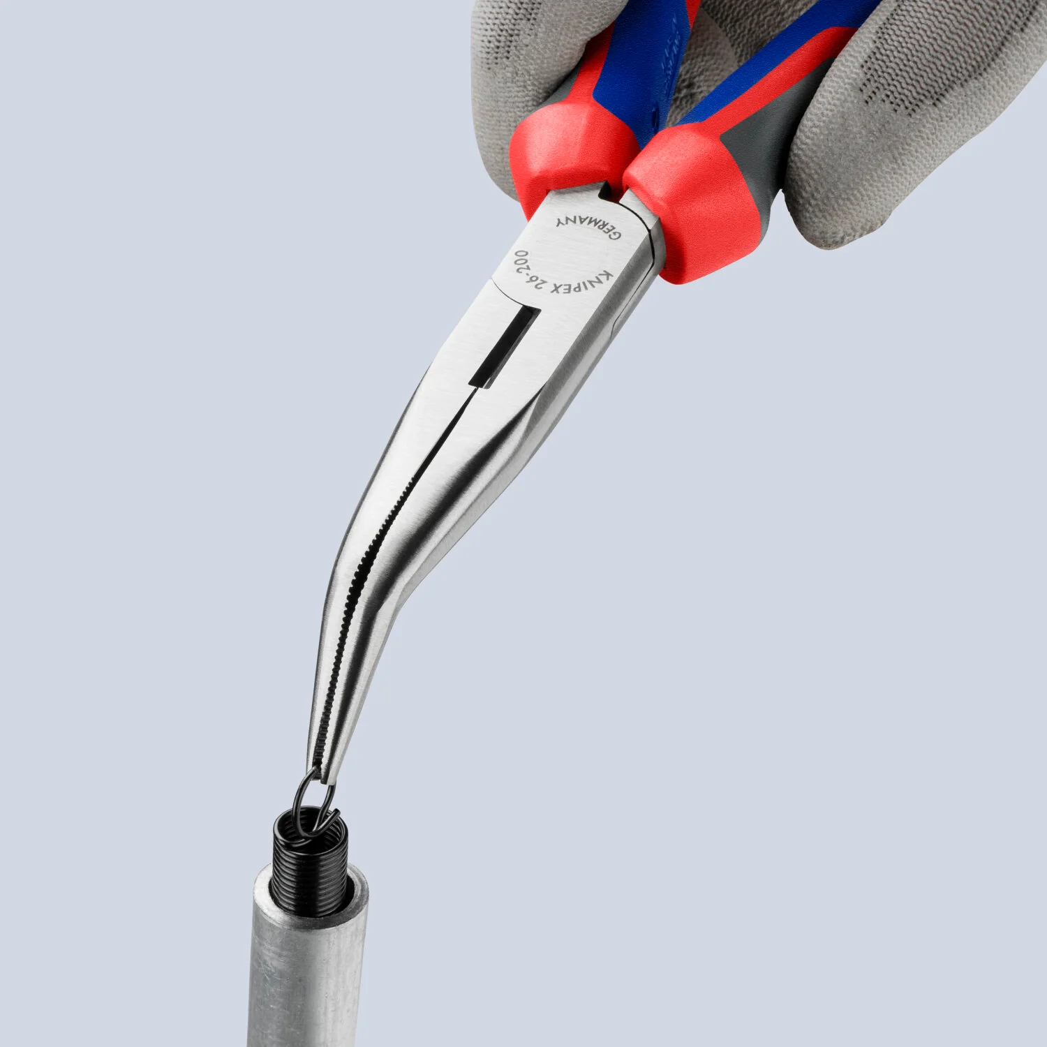 Knipex 26 22 200 KnipeXtend Long Nose 40° Angled Pliers with Cutter, 8" - Image 13