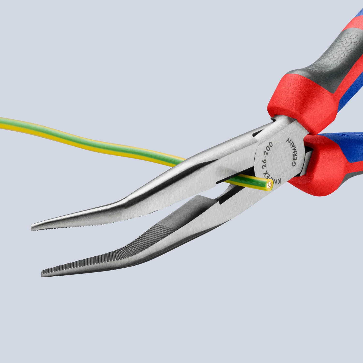 Knipex 26 22 200 KnipeXtend Long Nose 40° Angled Pliers with Cutter, 8" - Image 15