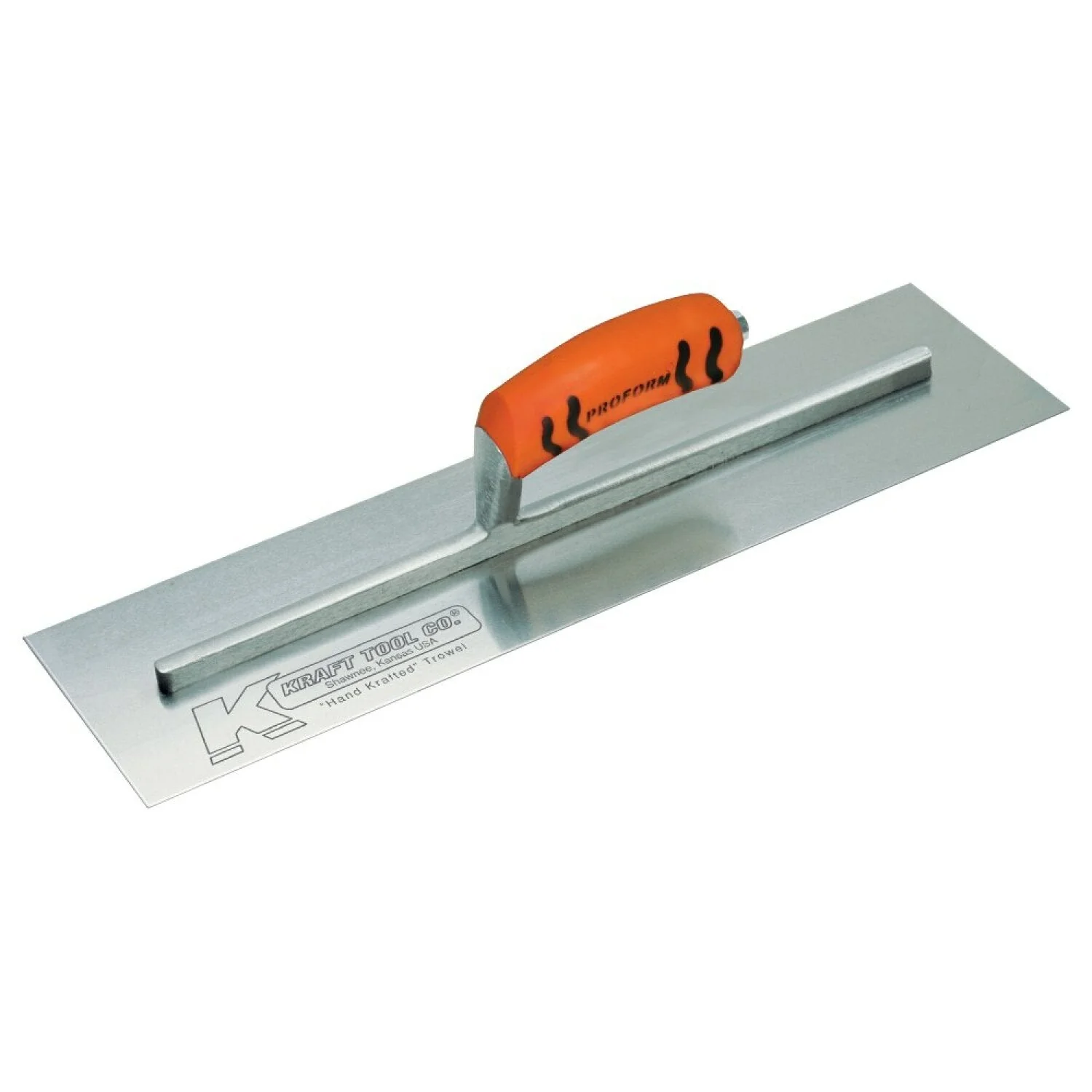 kraft Tool CF231PF 20" x 4" Carbon Steel Cement Trowel with ProForm Handle