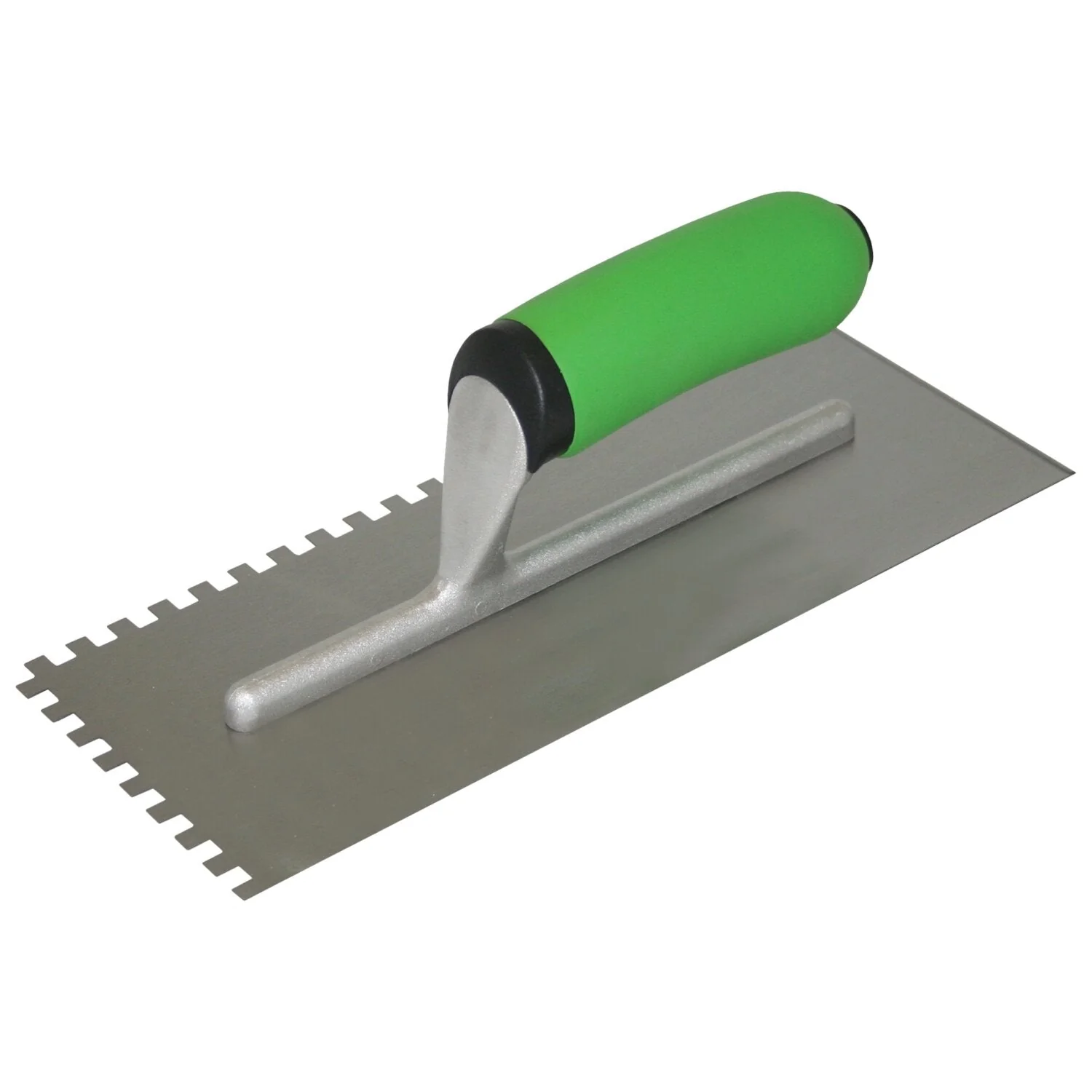 Kraft Tool HC420PFCC Hi-Craft 3/4" x 9/16" x 3/8" U-Notch Trowel with Soft Grip Handle