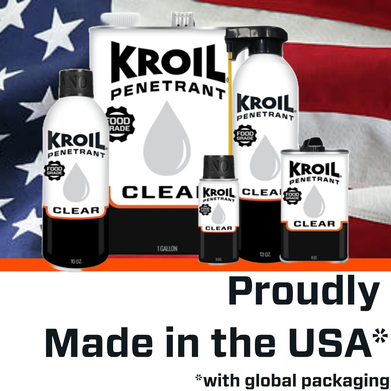 Kroil CKL011 Clear Food Grade Penetrating Oil, 1 Gallon Can - Image 3