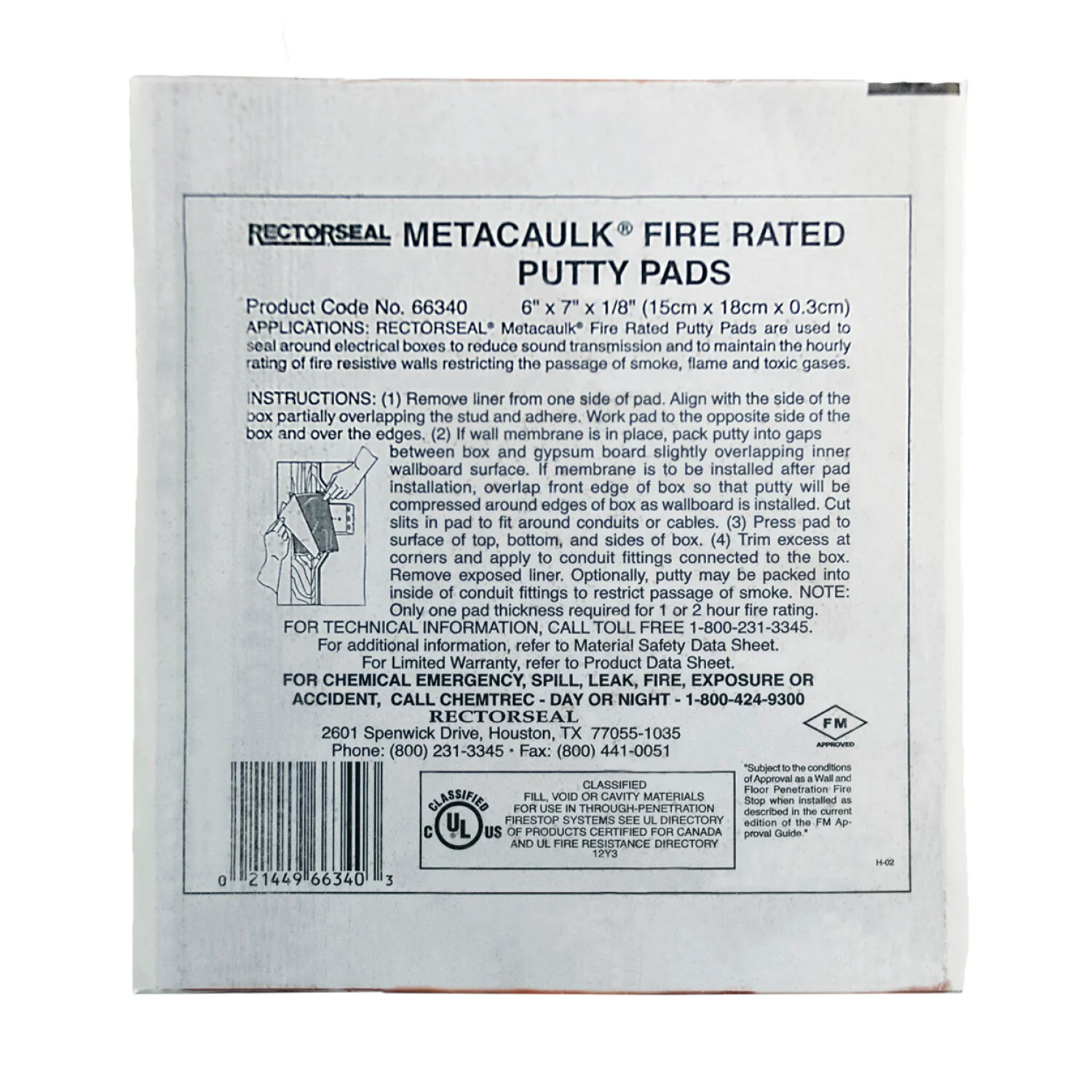NSI 66340 Metacaulk 6″ x 7″ x 1/8″ Putty Pads - Image 6