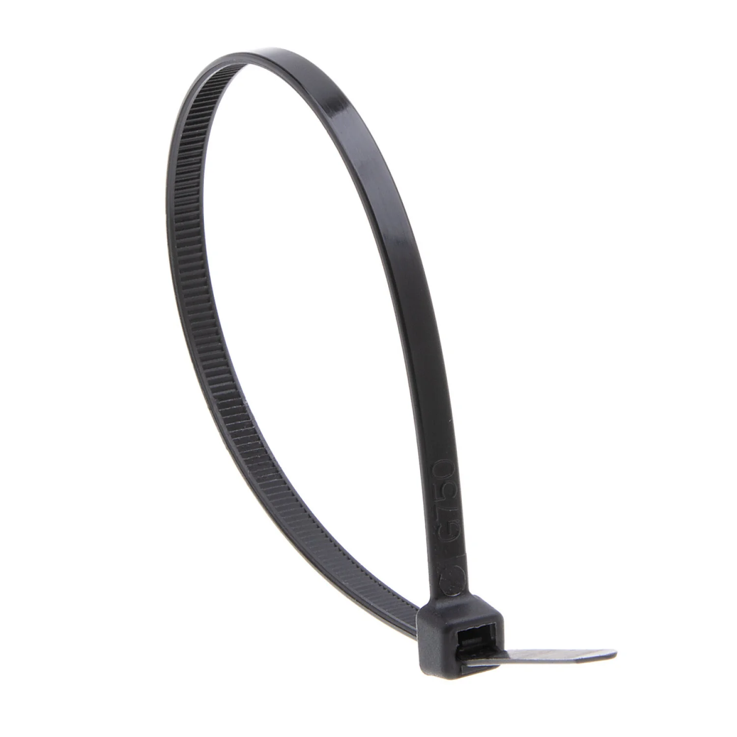 NSI GRP-8750 8”, Black General Purpose 75lb Cable Ties, 100 Pack - Image 7