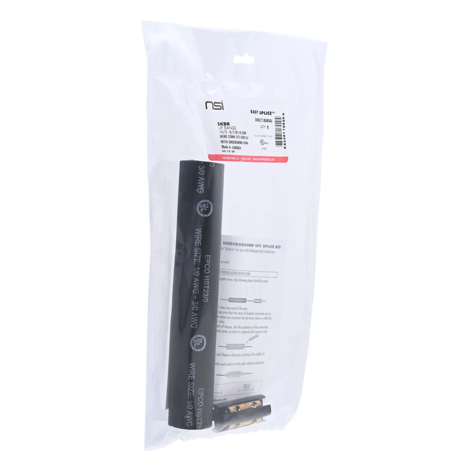NSI SKDB Easy Splice CU Butt Splice Kit 8/3 - Image 4