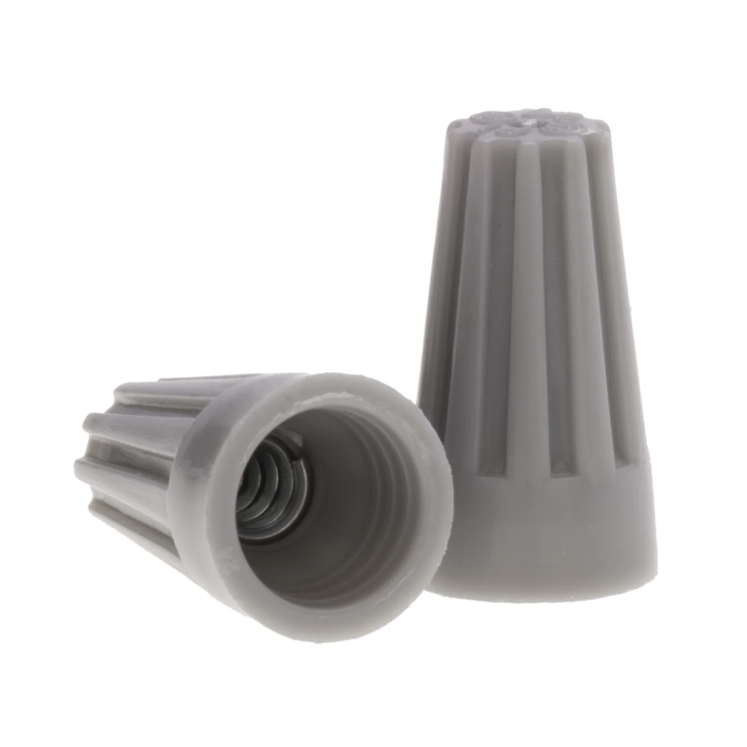 NSI WC-G-B Standard Grey Wire Connector with Quick-Grip Spring, 1,000 Bag - Image 3