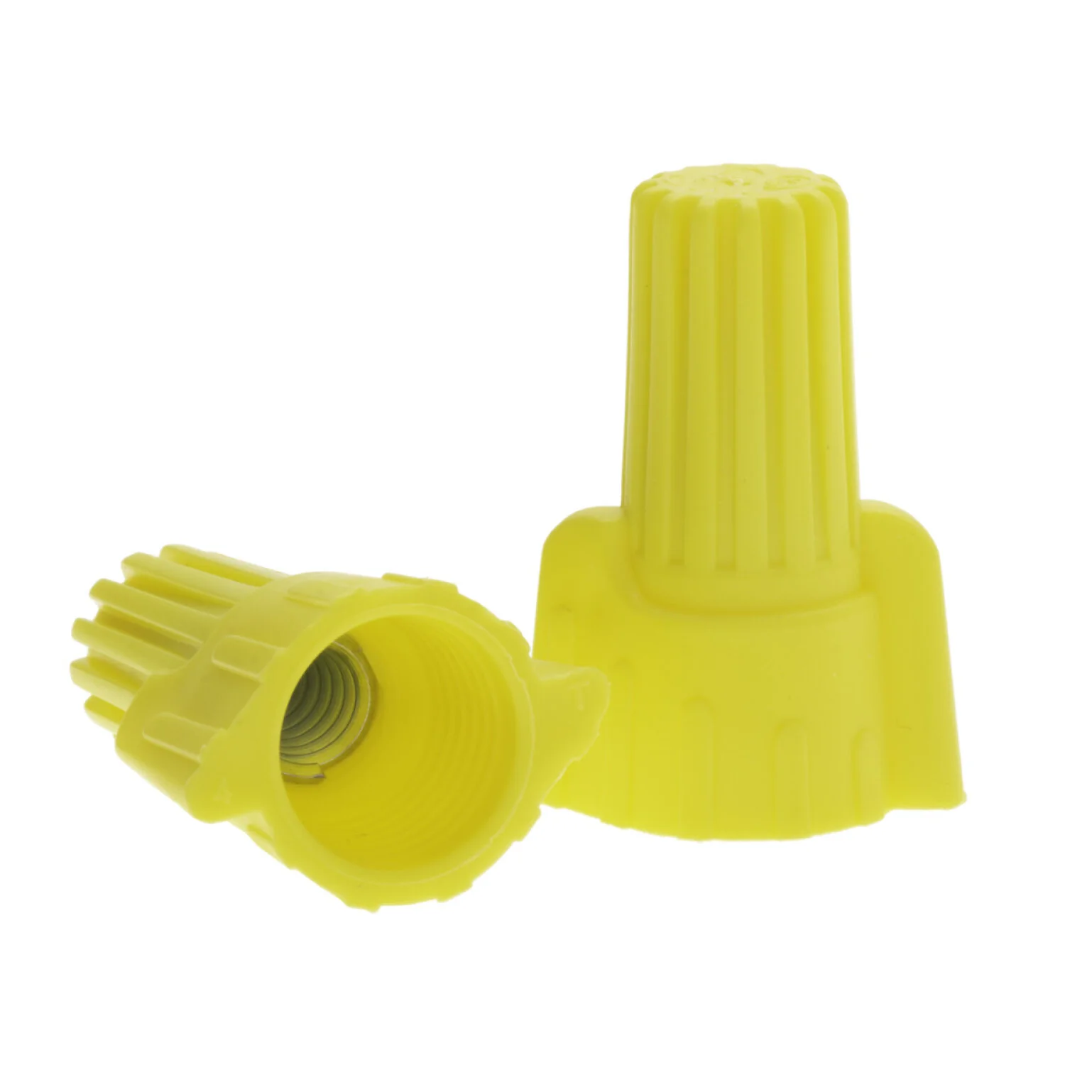 NSI WWC-Y-J1 Yellow Winged Wire Connector with Quick-Grip Spring, 500 Jar - Image 3