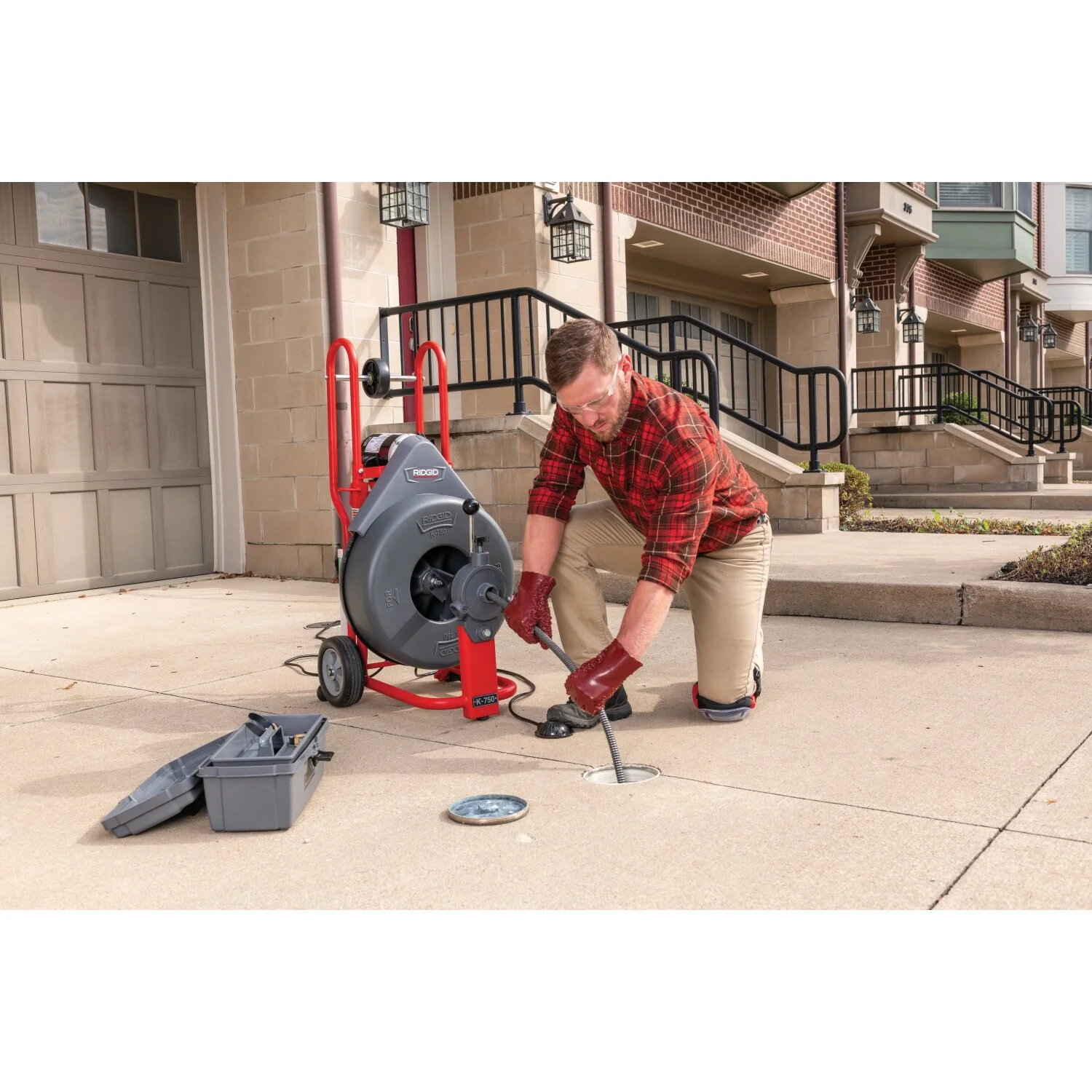 Ridgid 51407 Machine with Gloves and AUTOFEED - 5/8" (16 mm) Pigtail - Image 8