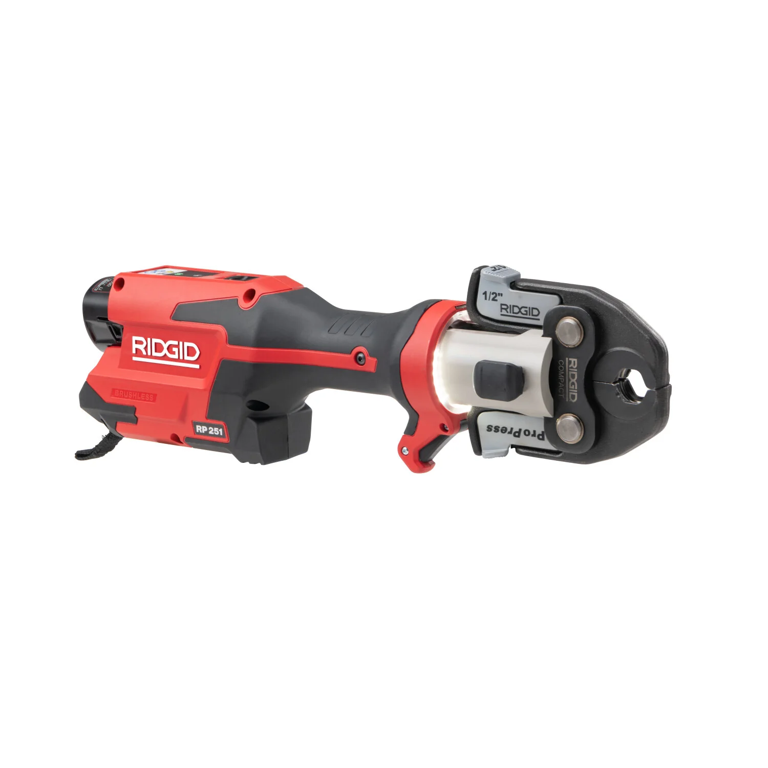 Ridgid 78168 RP 251 Press Tool Battery Kit with 1/2", 3/4" and 1" PureFlow Jaws - Image 2