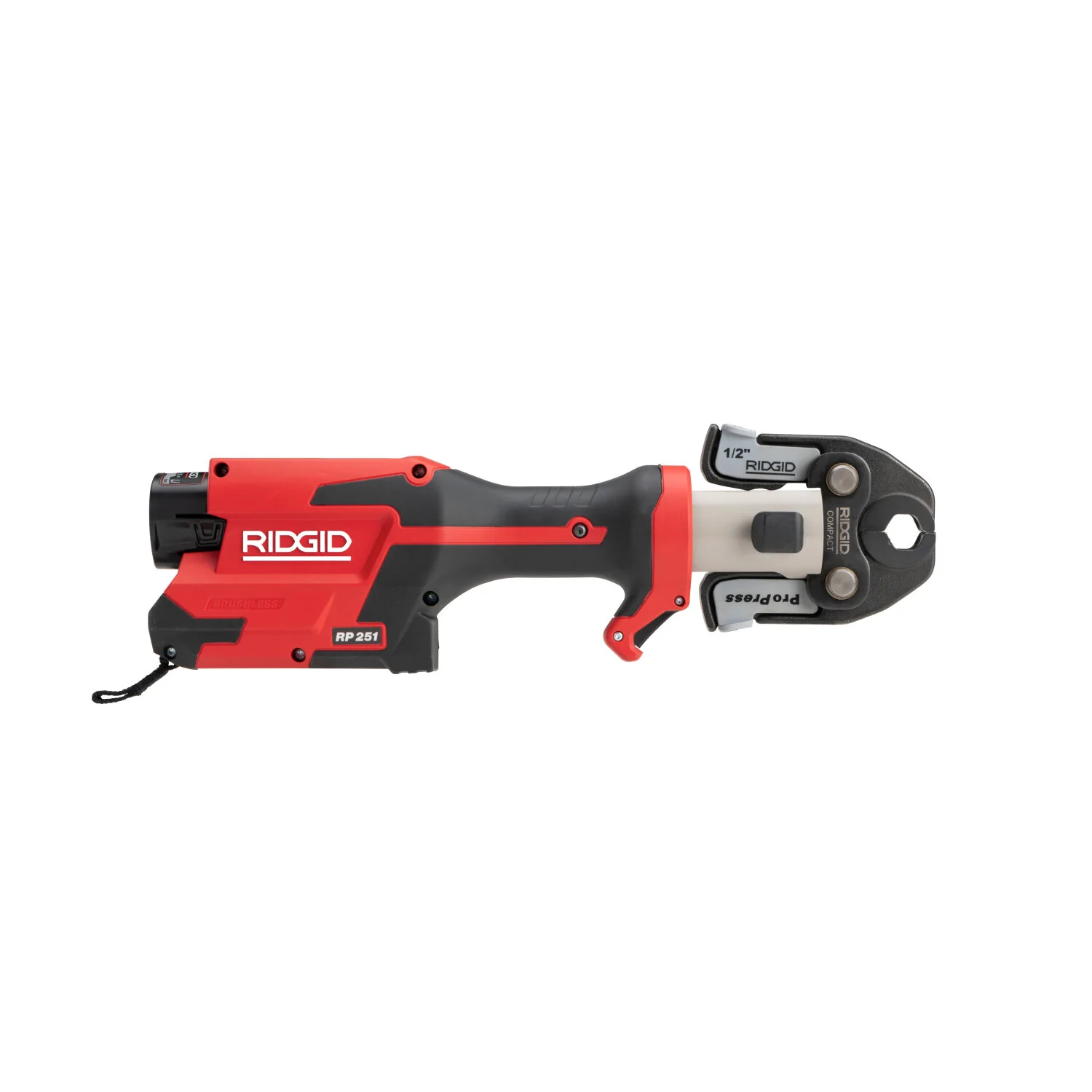 Ridgid 78228 RP 251 Press Tool Battery Kit (1/2"-1") MegaPress Jaws and (1/2"-3/4") Rings with C1 Actuator - Image 5
