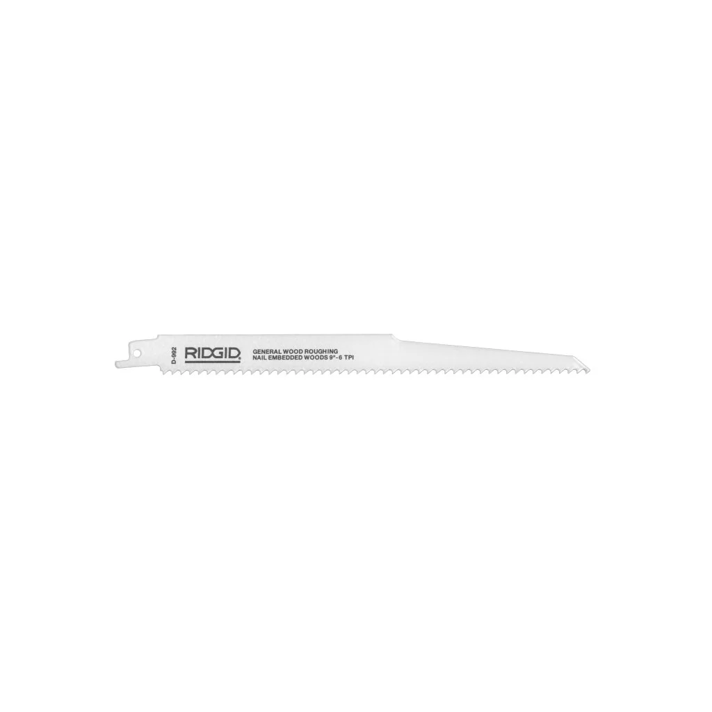 Ridgid 80510 RIDGID Non-Ferrous Metals 6" (150mm) Reciprocating Saw Blade - 18 Teeth Per in. - 5 Pack - Image 3
