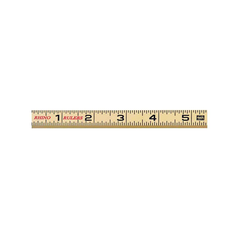US Tape 55160 Rhino Fiberglass Folding Ruler 5/8" x 6' Carp with 6" sliding extension, Yellow - Image 3