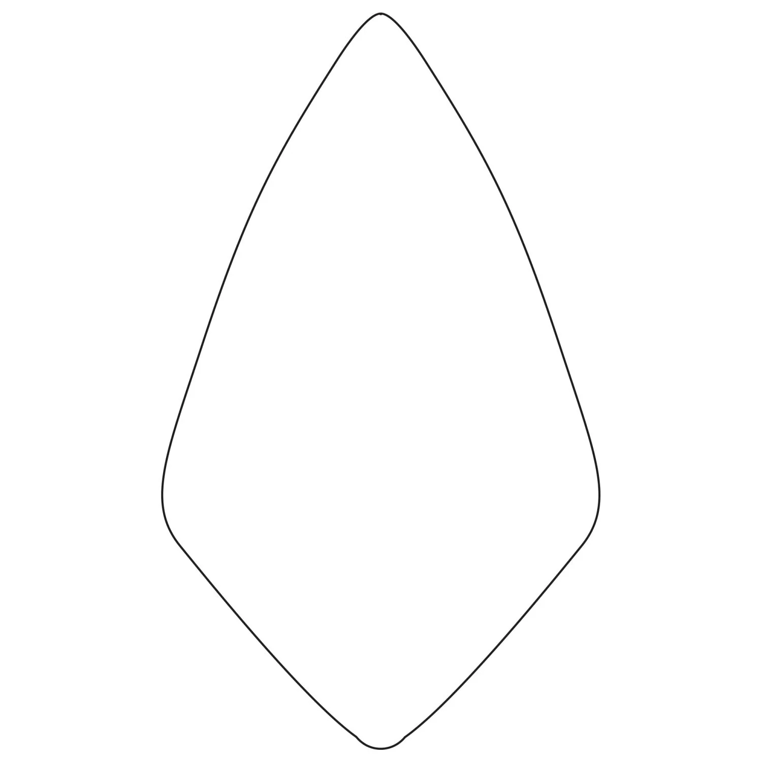 W. Rose RO112-10L 10" Limber Wide London Trowel with 6" Wood Handle - Image 2